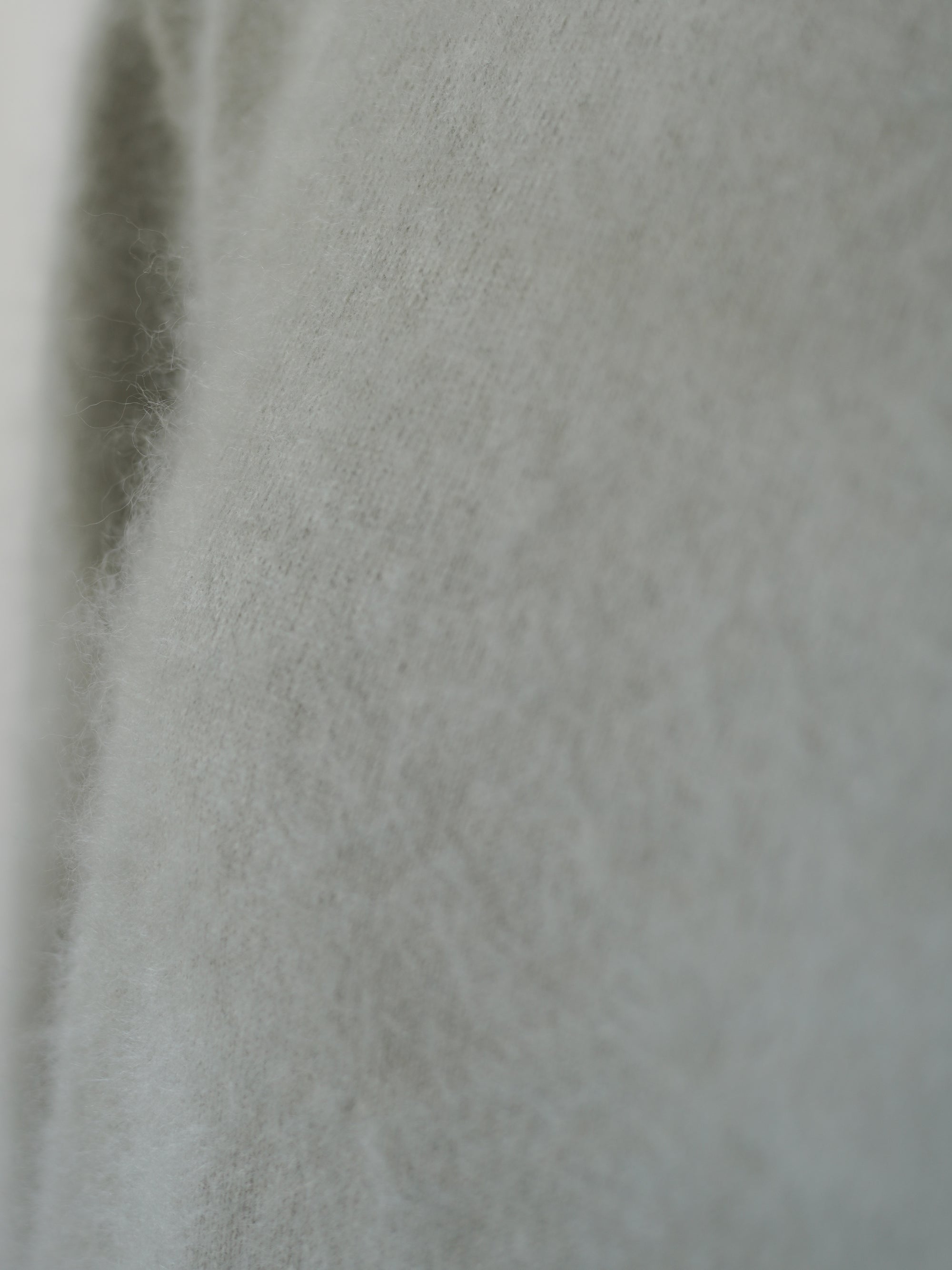 BRUSHED CASHMERE BLEND KNIT SWEATER • Sage Green
