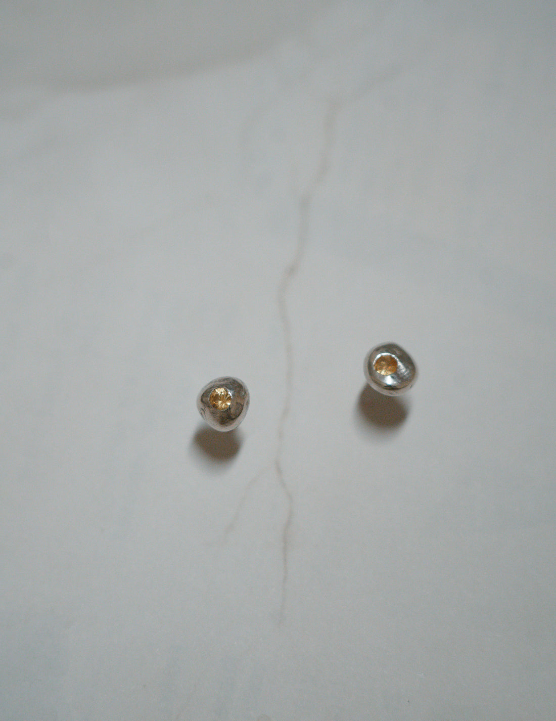 KATARZYNA CICHY | Peradam Yellow Sapphire Studs