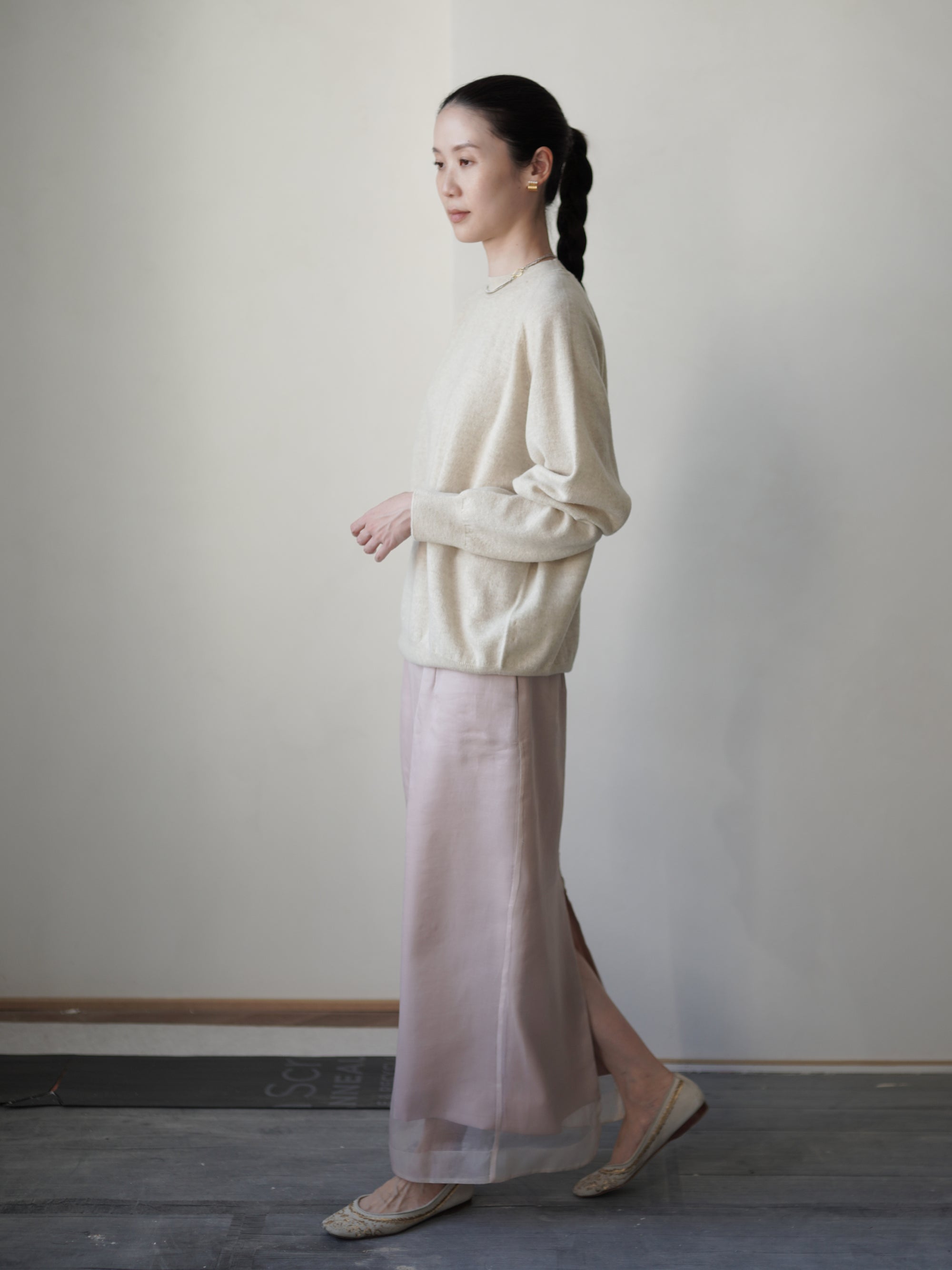 Ultra-Soft Merino Raglan Pullover・Beige