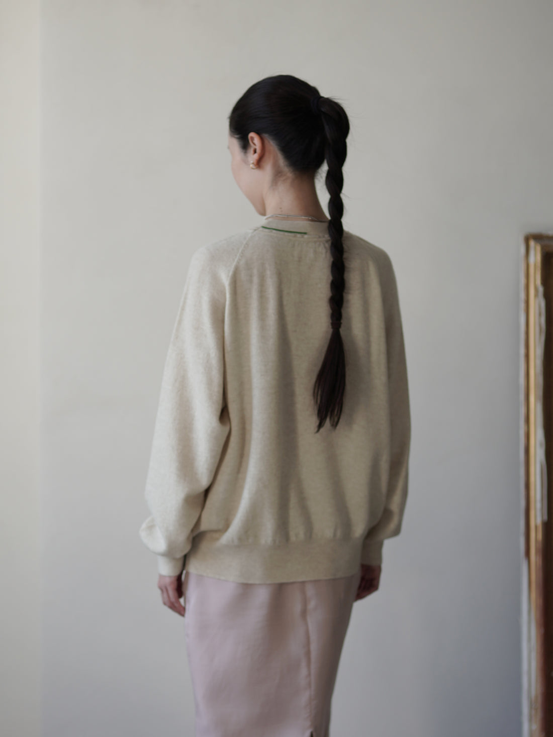 Ultra-Soft Merino Raglan Pullover・Beige