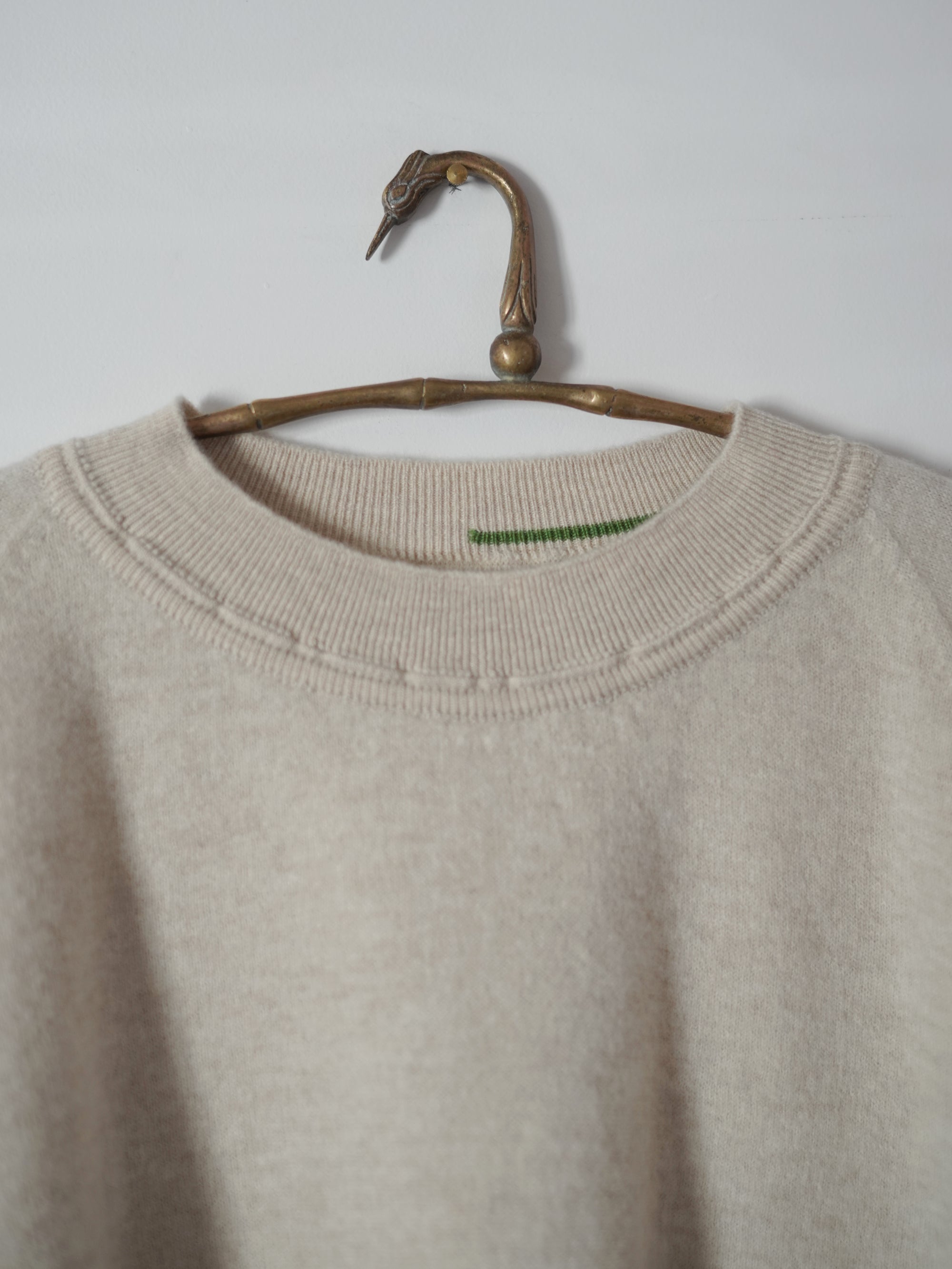 Ultra-Soft Merino Raglan Pullover・Beige