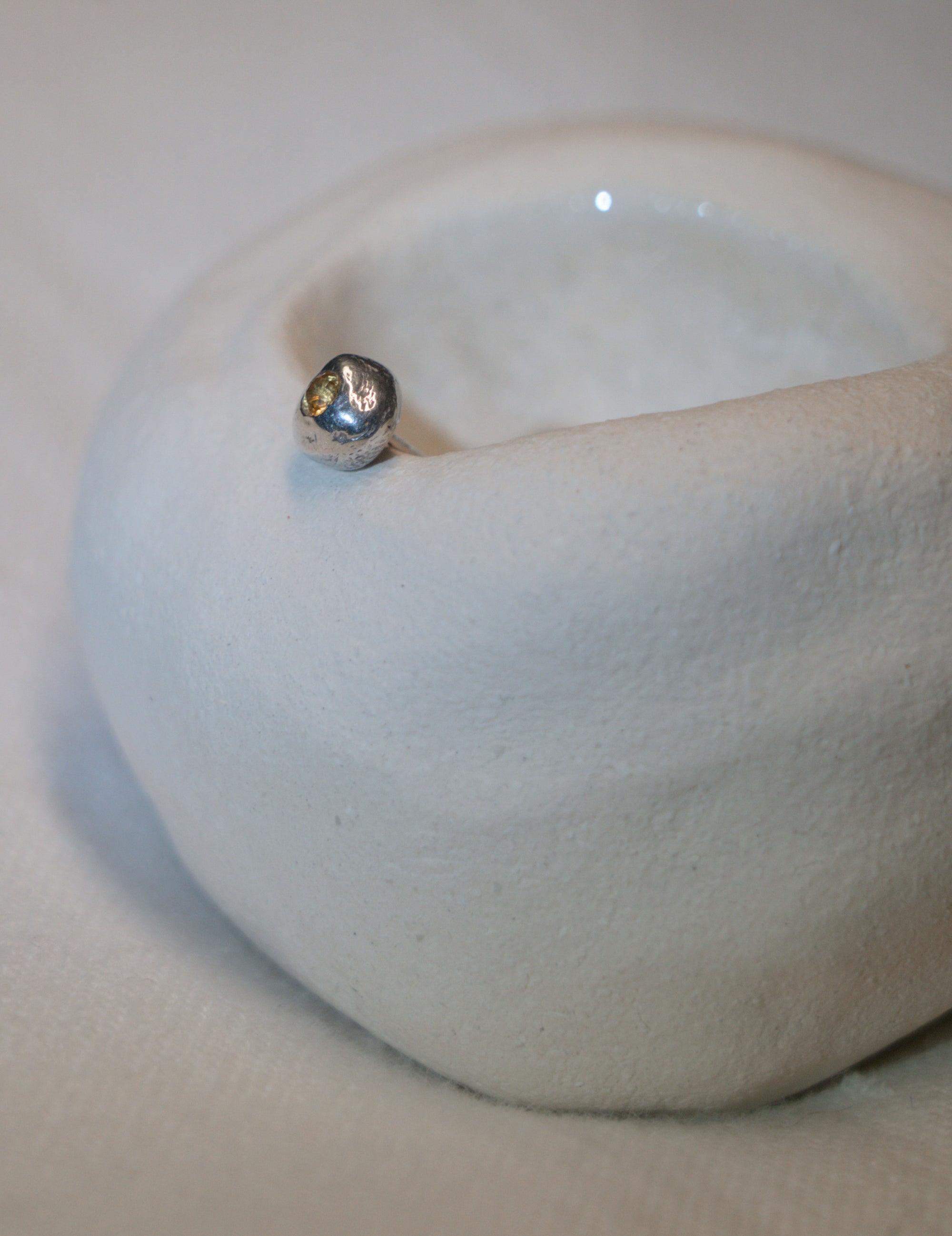 Peradam Yellow Sapphire Studs