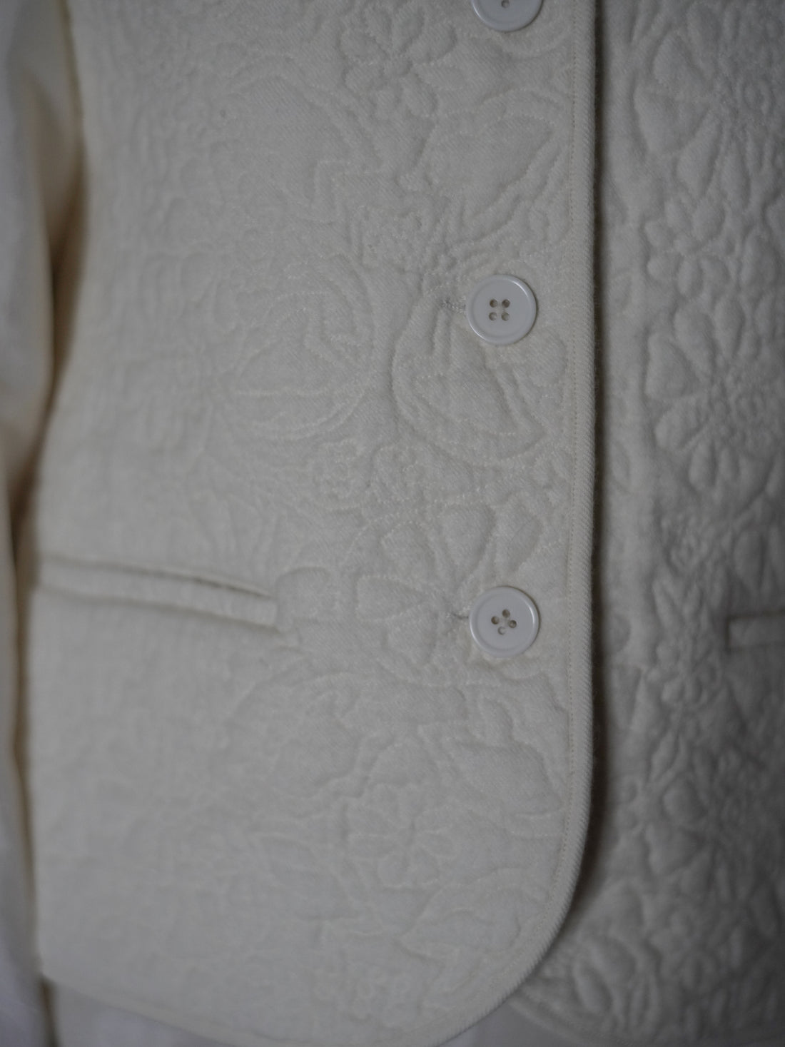Rubia & Neel | ORLANDO Quilted Waistcoat・Quilted Ivory