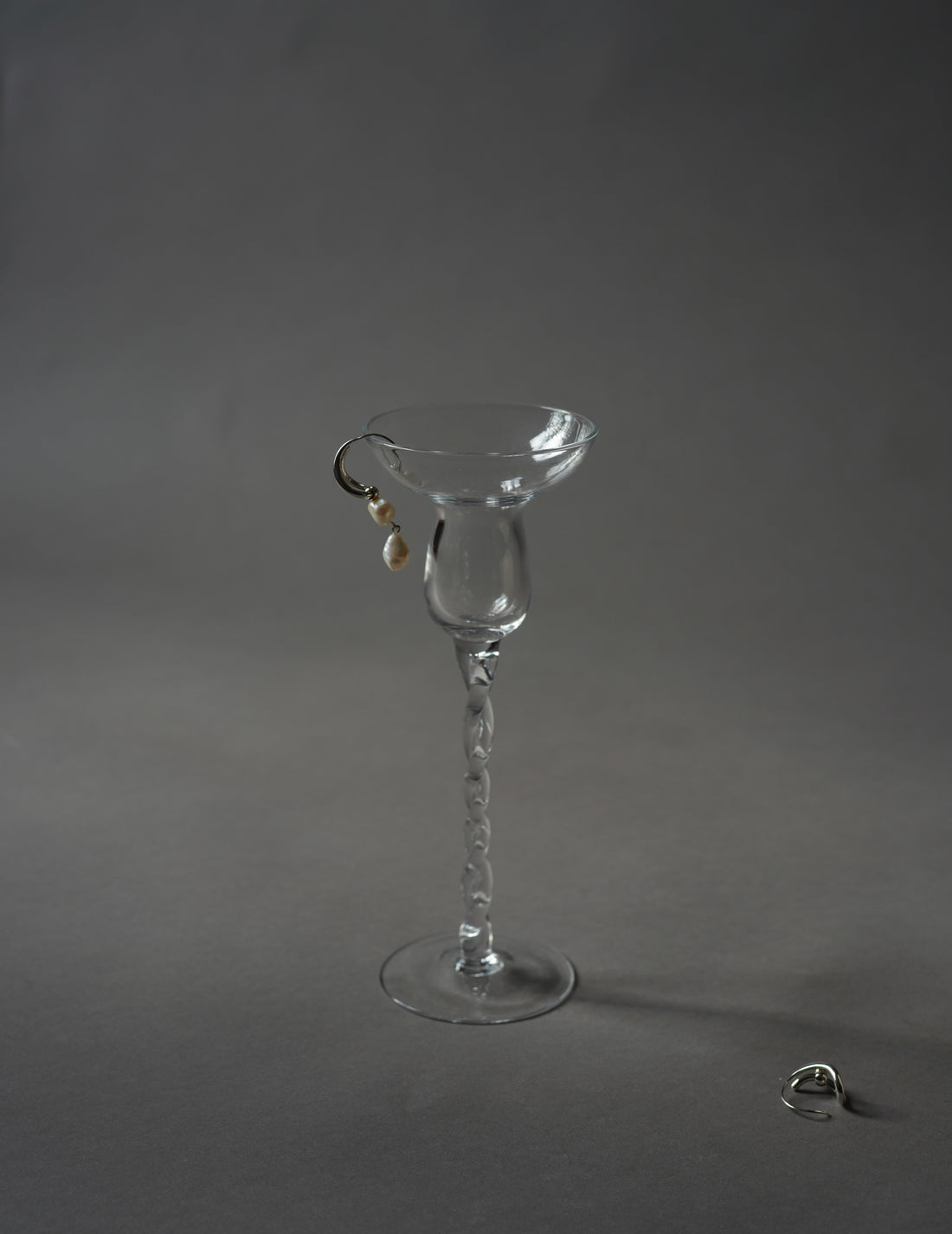 PLOW | Wave Pierces Calm・Earrings & Pearl Charm Set