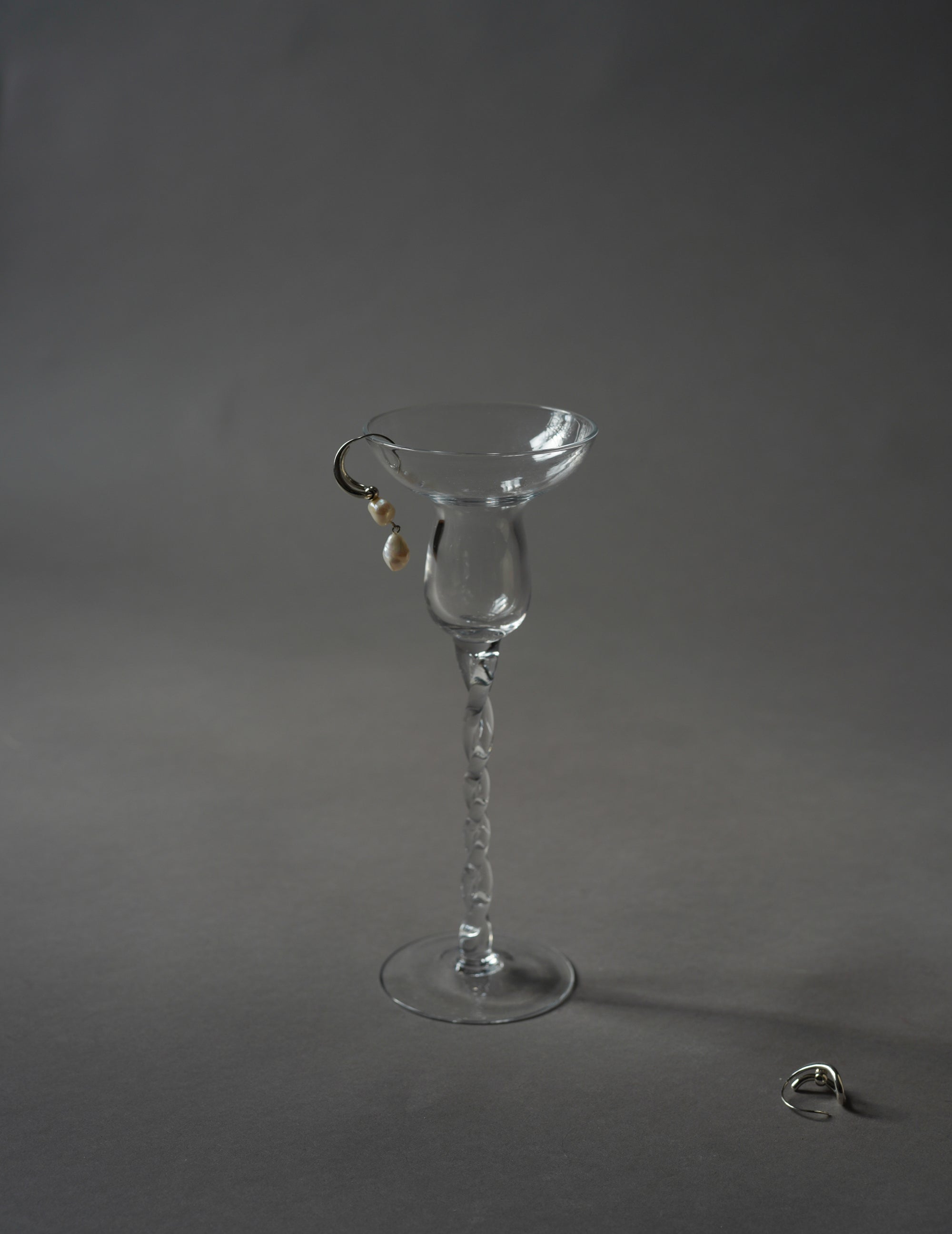 PLOW | Wave Pierces Calm・Earrings & Pearl Charm Set