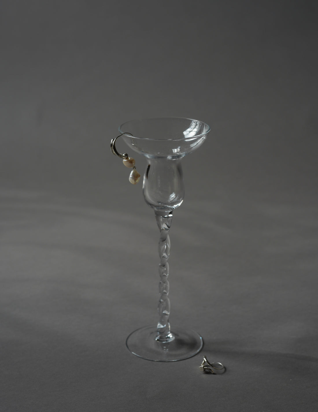 PLOW | Wave Pierces Calm・Earrings & Pearl Charm Set