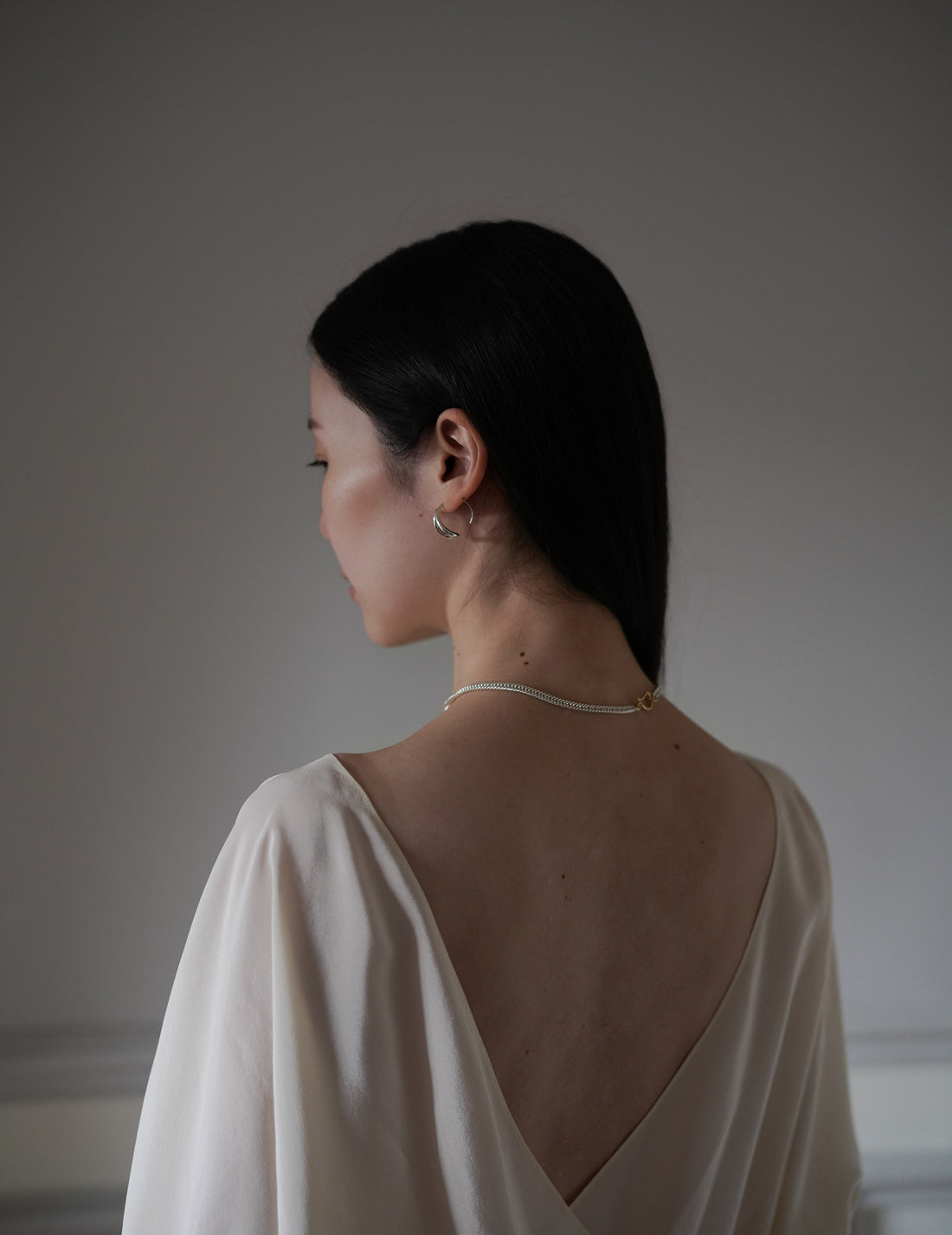 PLOW | Wave Pierces Calm・Earrings & Pearl Charm Set