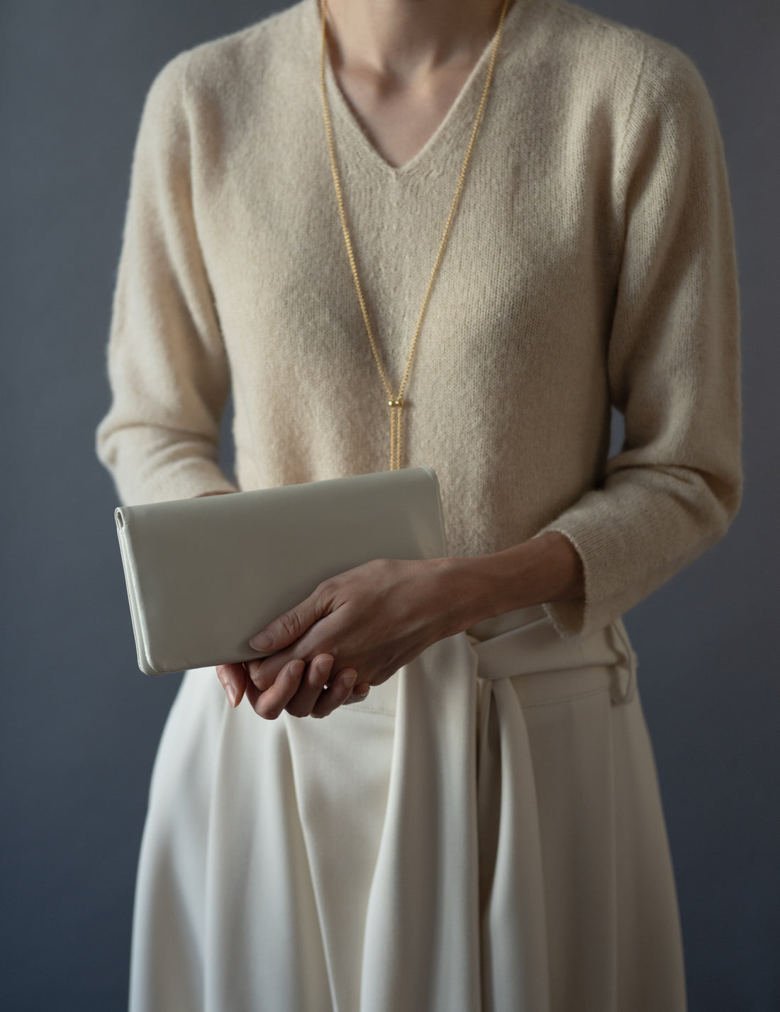 COSMIC WONDER |  Light leather wallet・Grey