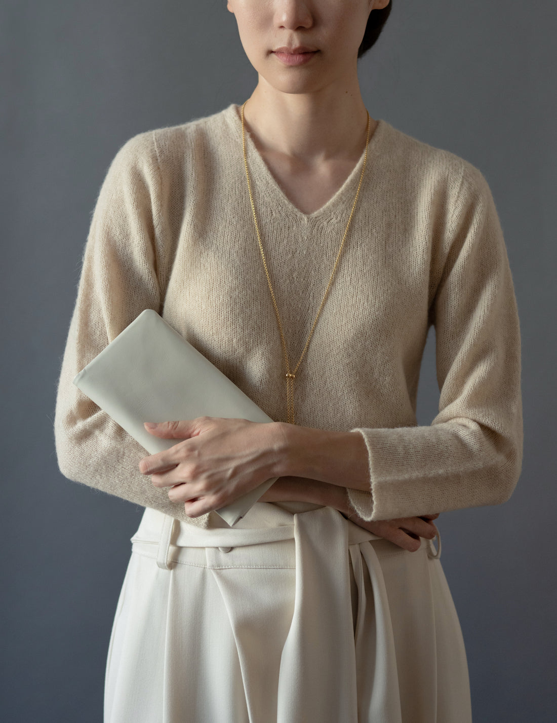 COSMIC WONDER |  Light leather wallet・Grey