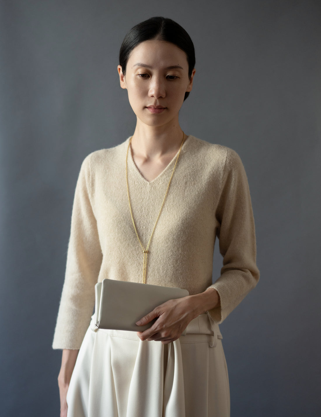 COSMIC WONDER |  Light leather wallet・Grey