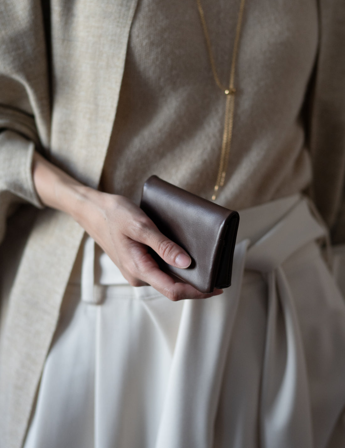 COSMIC WONDER |  Light leather card case・Brown