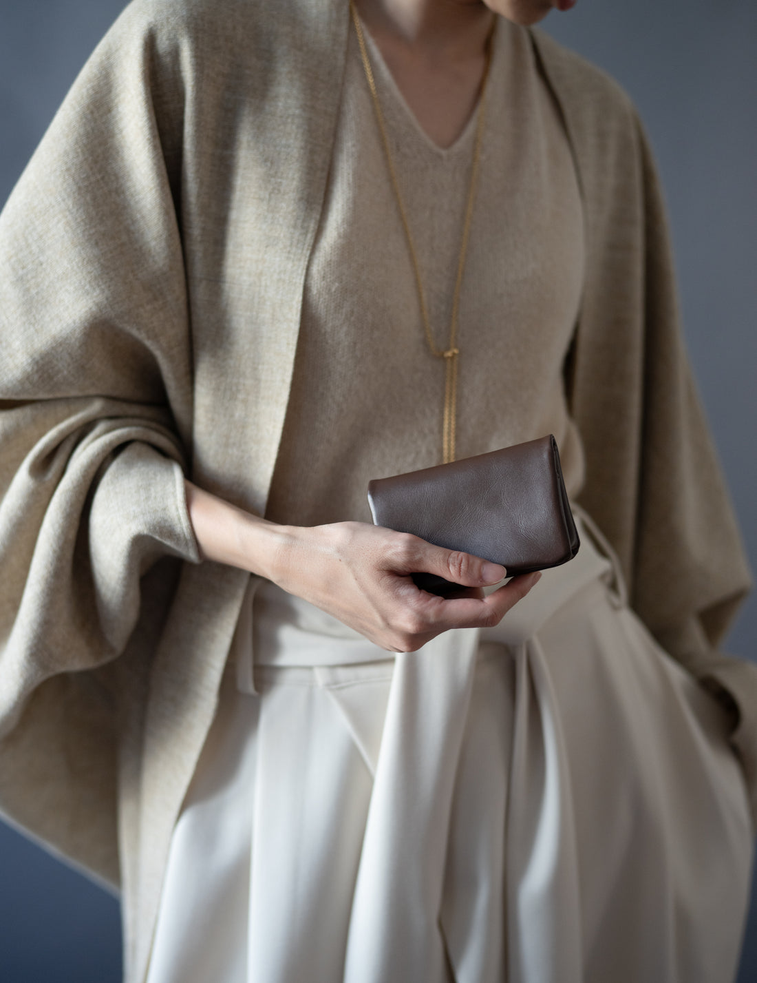 COSMIC WONDER |  Light leather card case・Brown