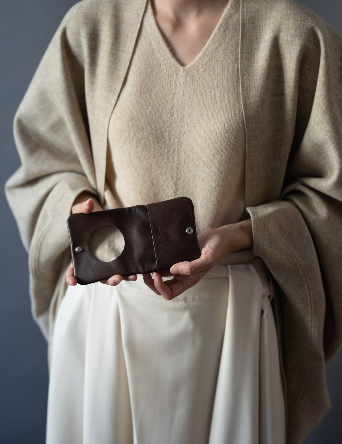 COSMIC WONDER |  Light leather coin case・Brown