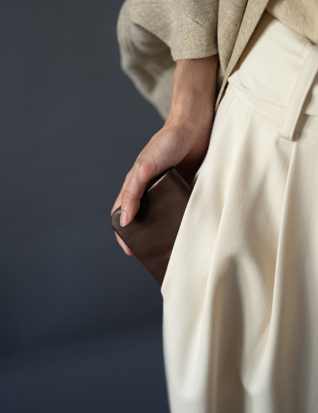 COSMIC WONDER |  Light leather coin case・Brown