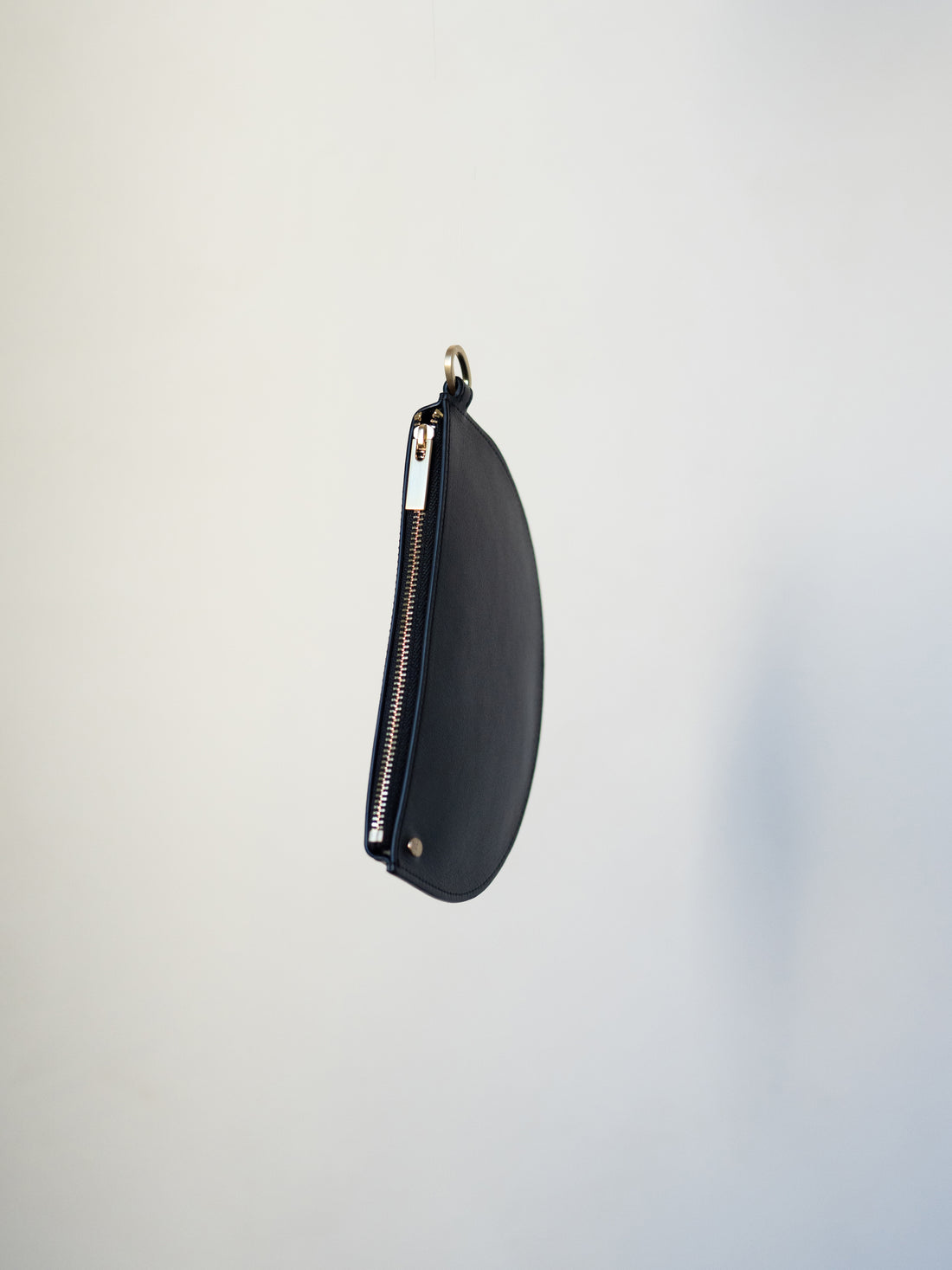 Mame Kurogouchi × Tsuchiya Kaban Monogram 3D Leather Pouch・Black