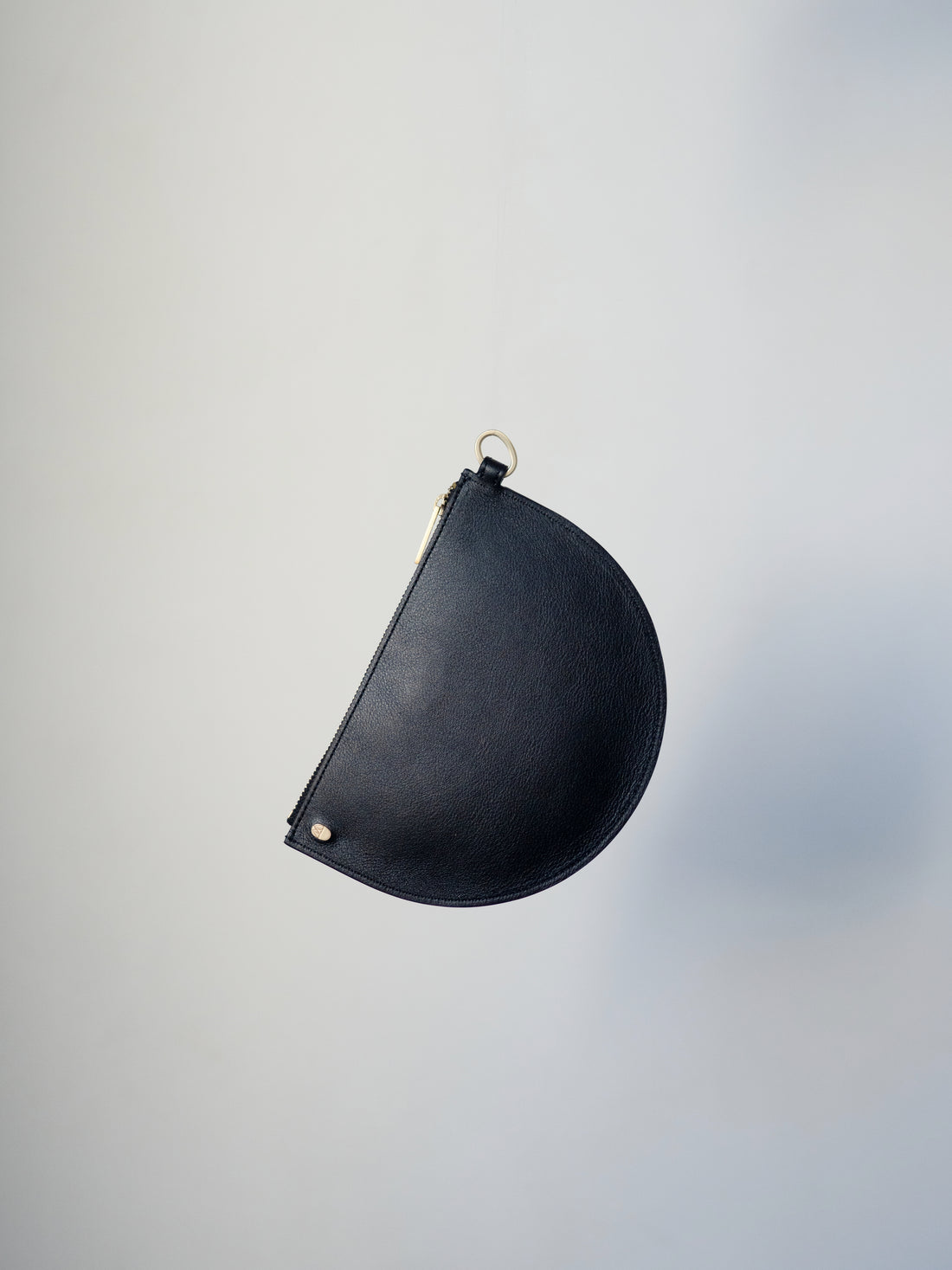 Mame Kurogouchi × Tsuchiya Kaban Monogram 3D Leather Pouch・Black