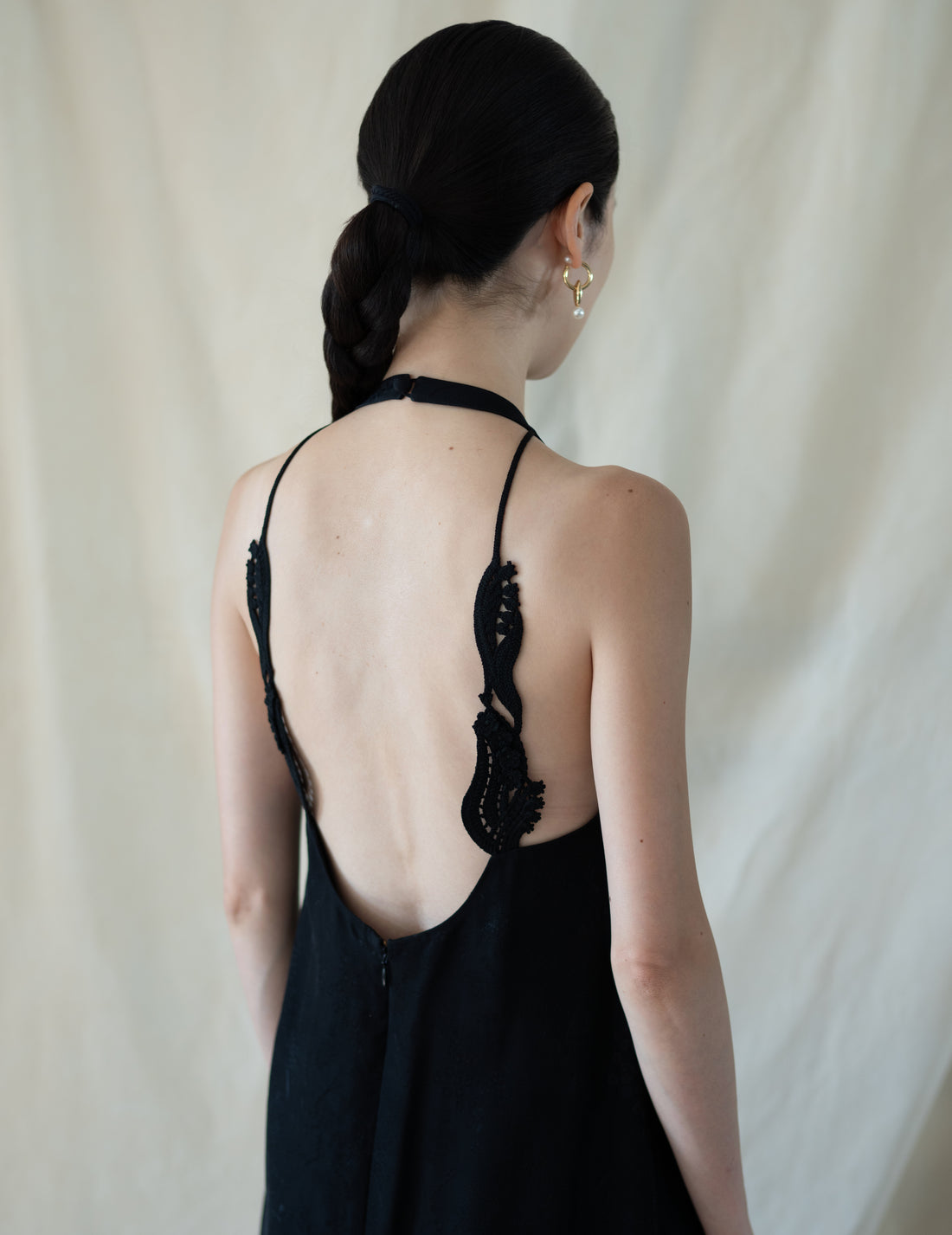 Mame Kurogouchi  |  Floral Jacquard Camisole Dress - Black