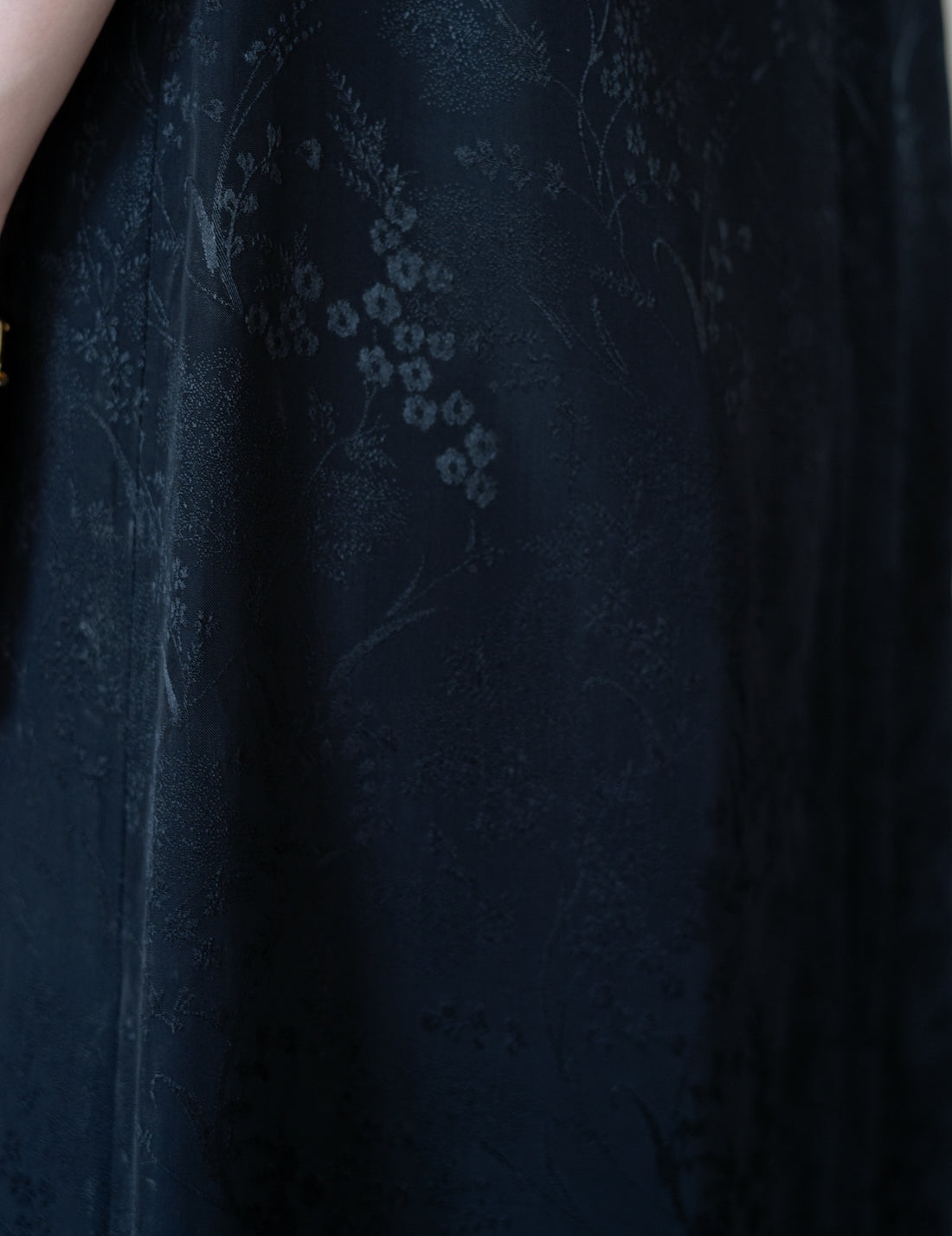 Mame Kurogouchi  |  Floral Jacquard Camisole Dress - Black