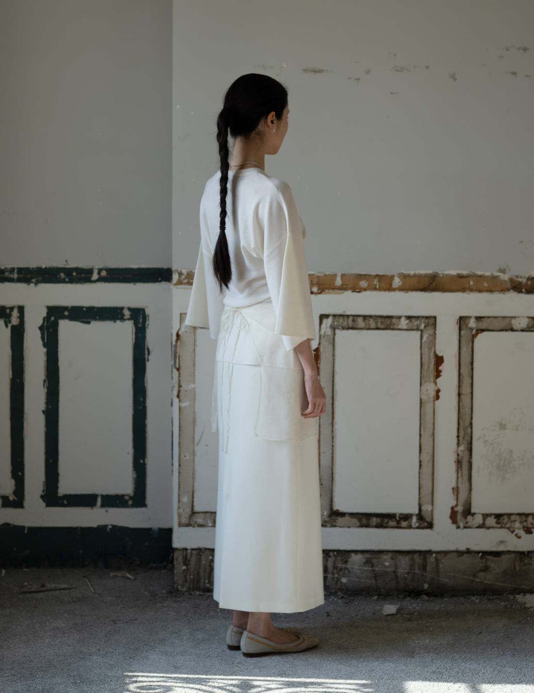 KAMA Merino Wool Top・Stone