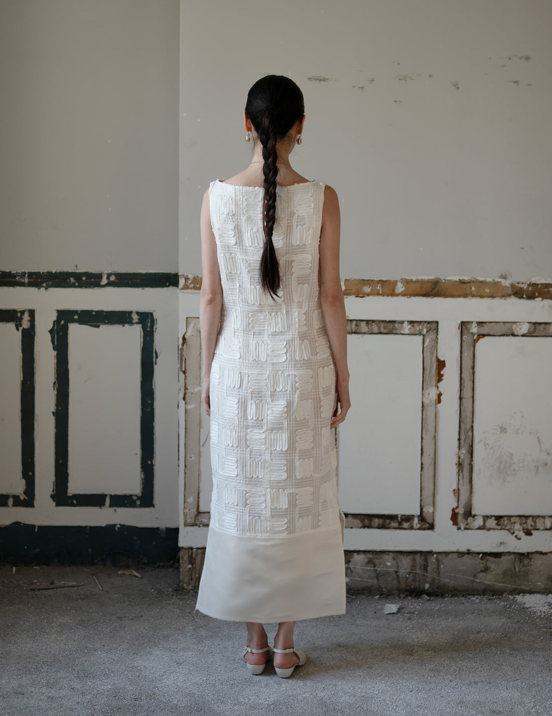 Dreya Ramie Dress・Ivory