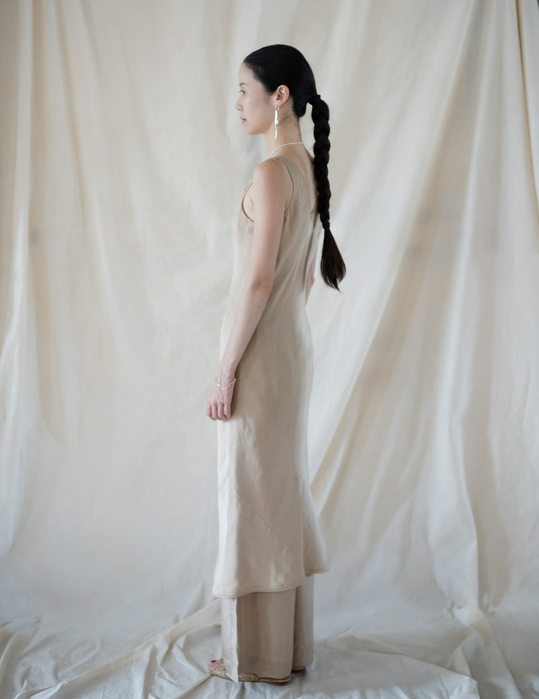 Rubia & Neel | DAPHNE LONG SLIPDRESS・Gold