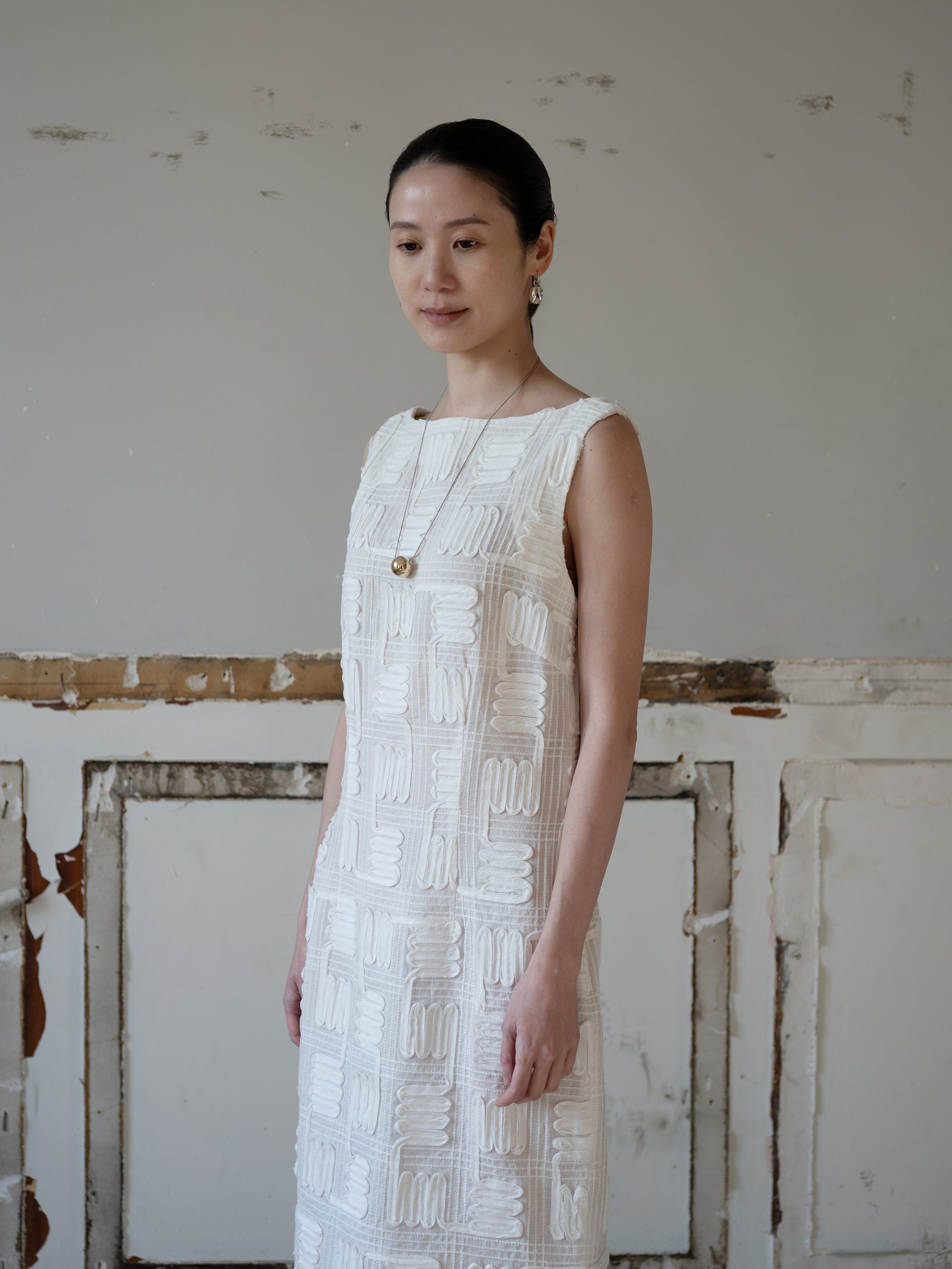 Dreya Ramie Dress・Ivory