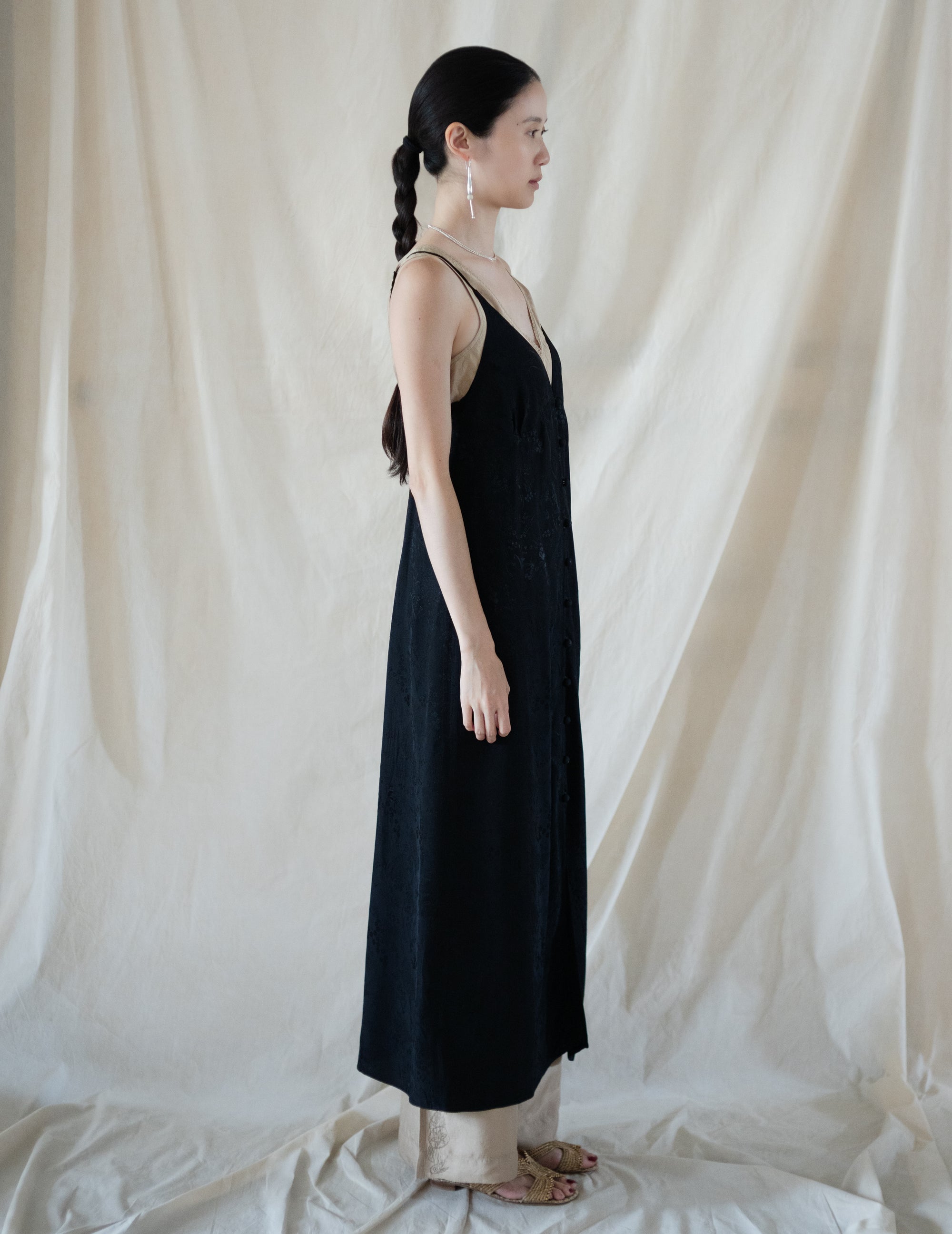 DAPHNE LONG SLIPDRESS・Gold