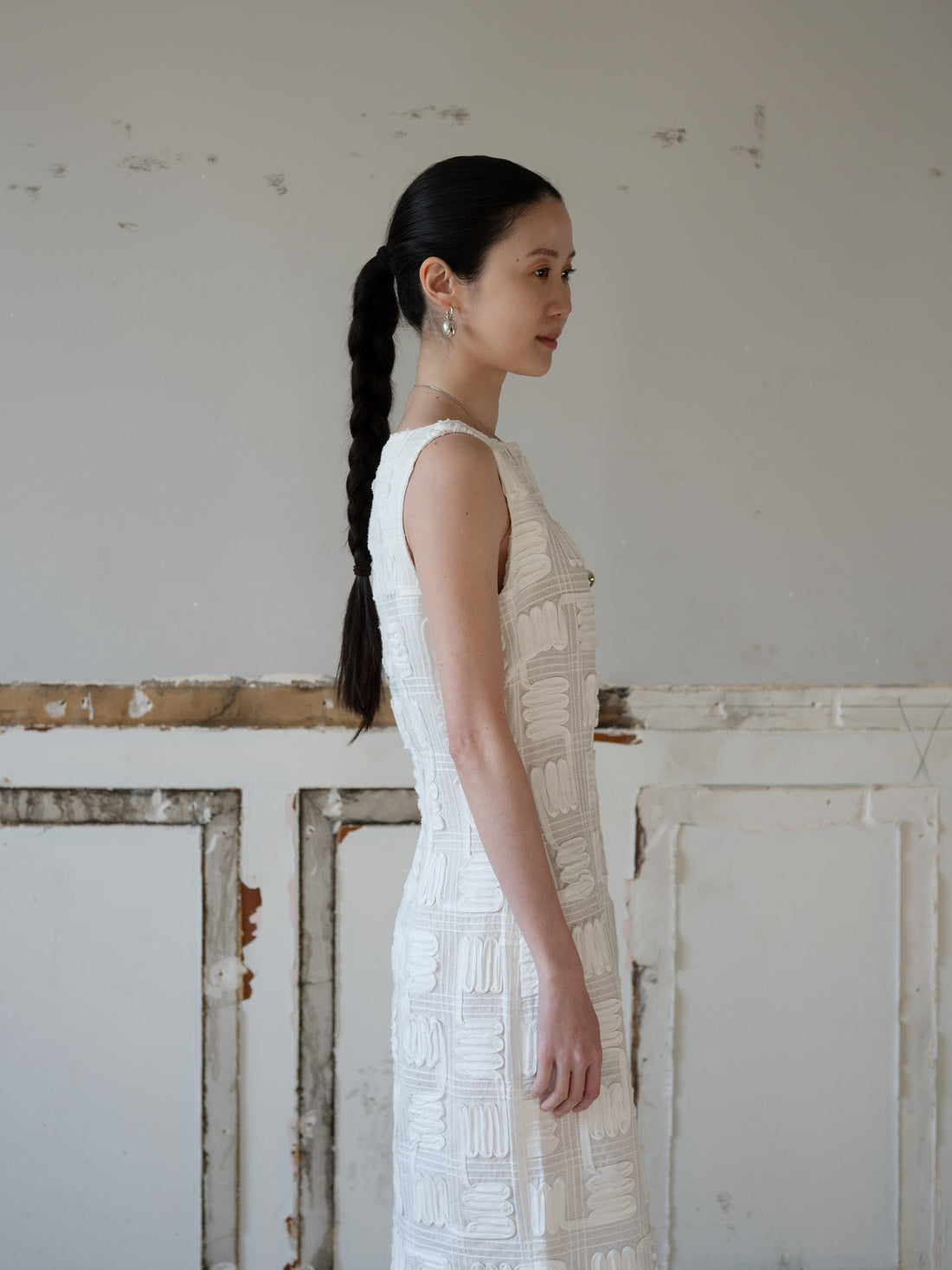 Dreya Ramie Dress・Ivory