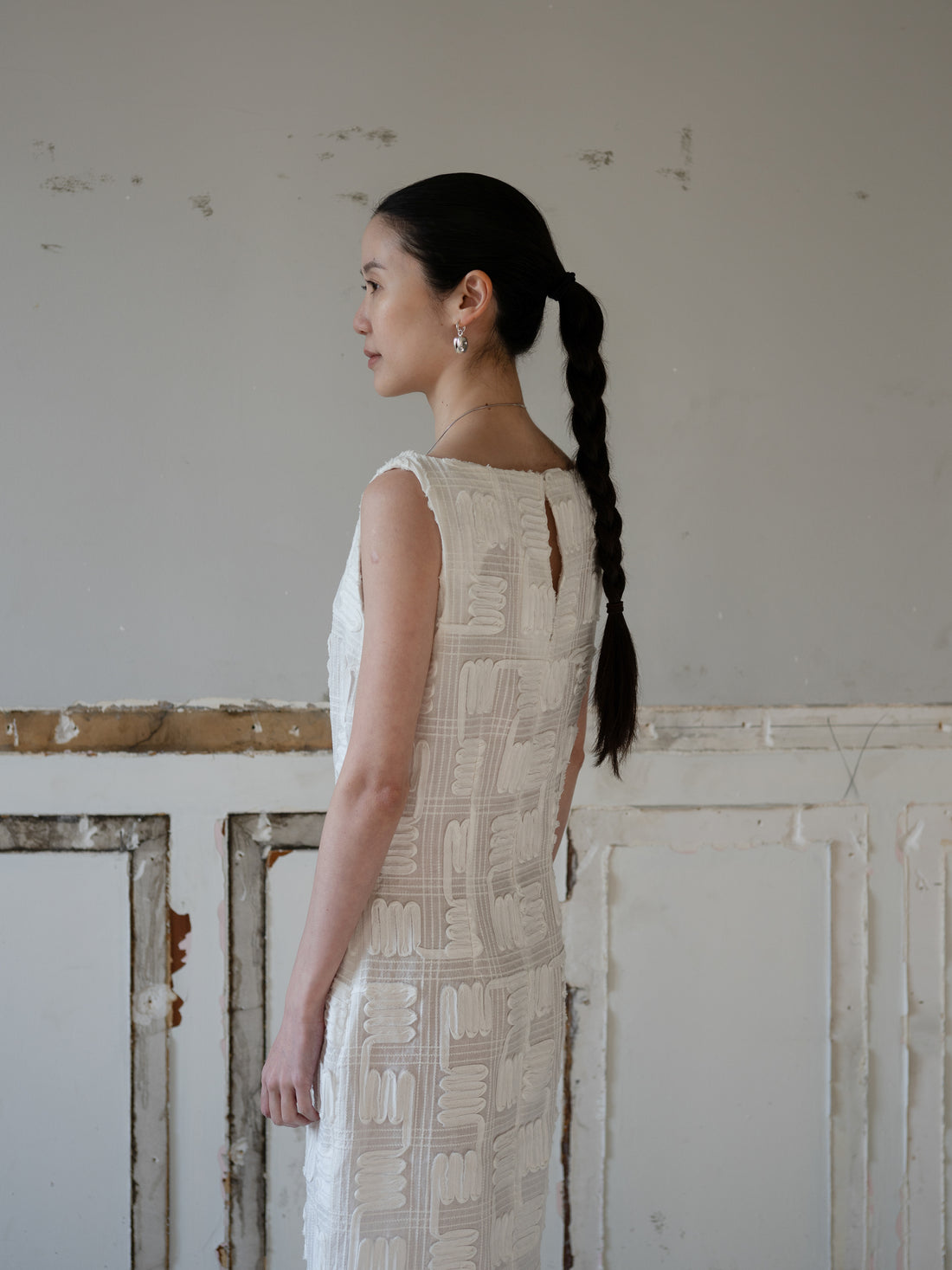 Dreya Ramie Dress・Ivory