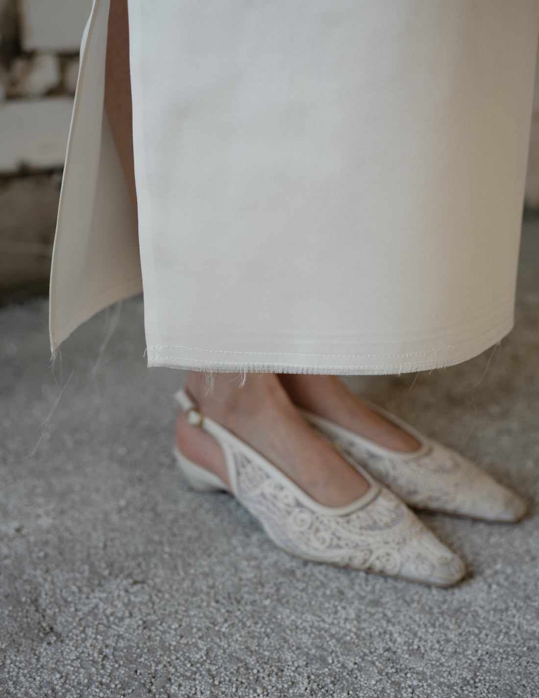 Dreya Ramie Dress・Ivory