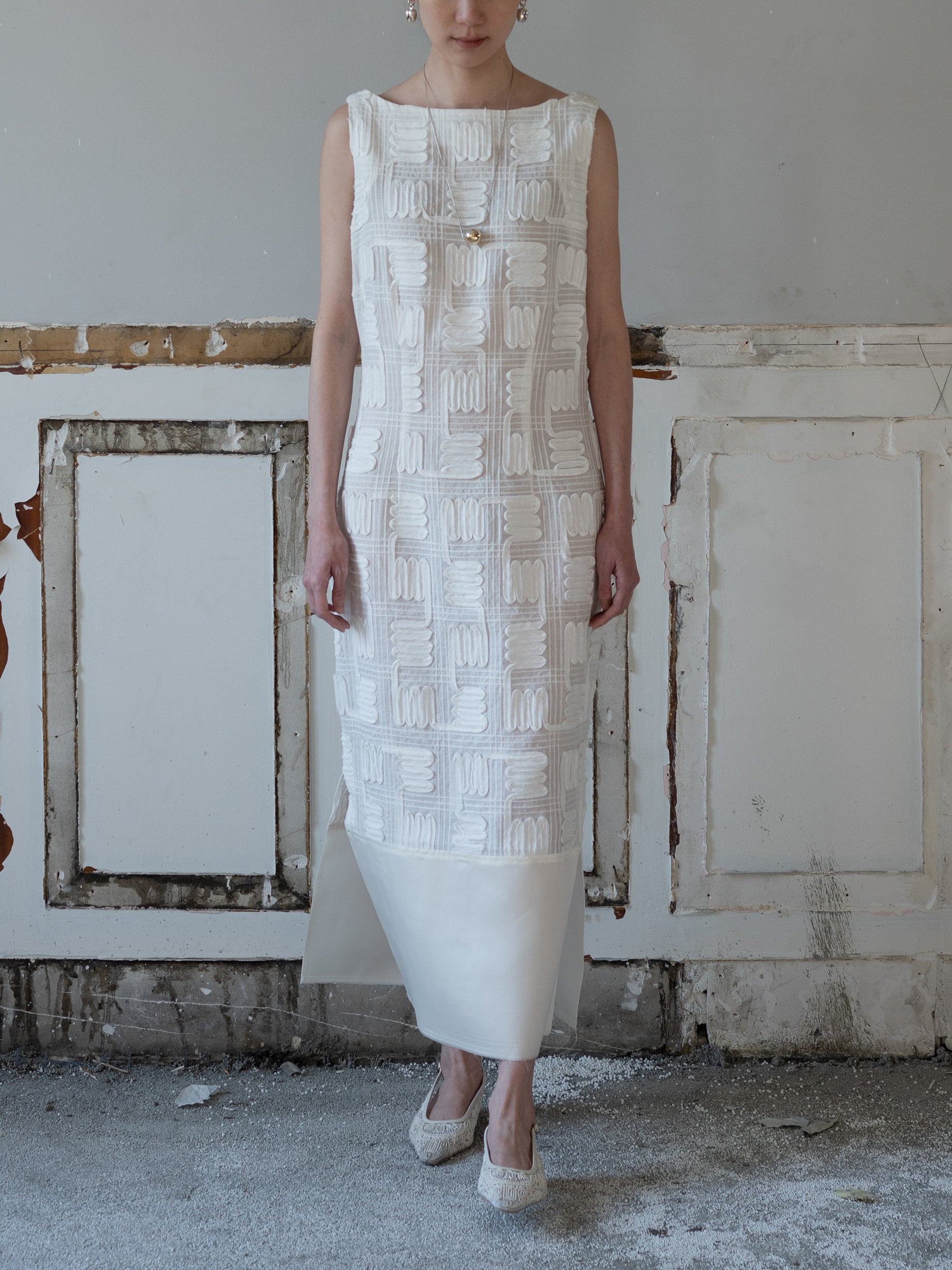 Dreya Ramie Dress・Ivory