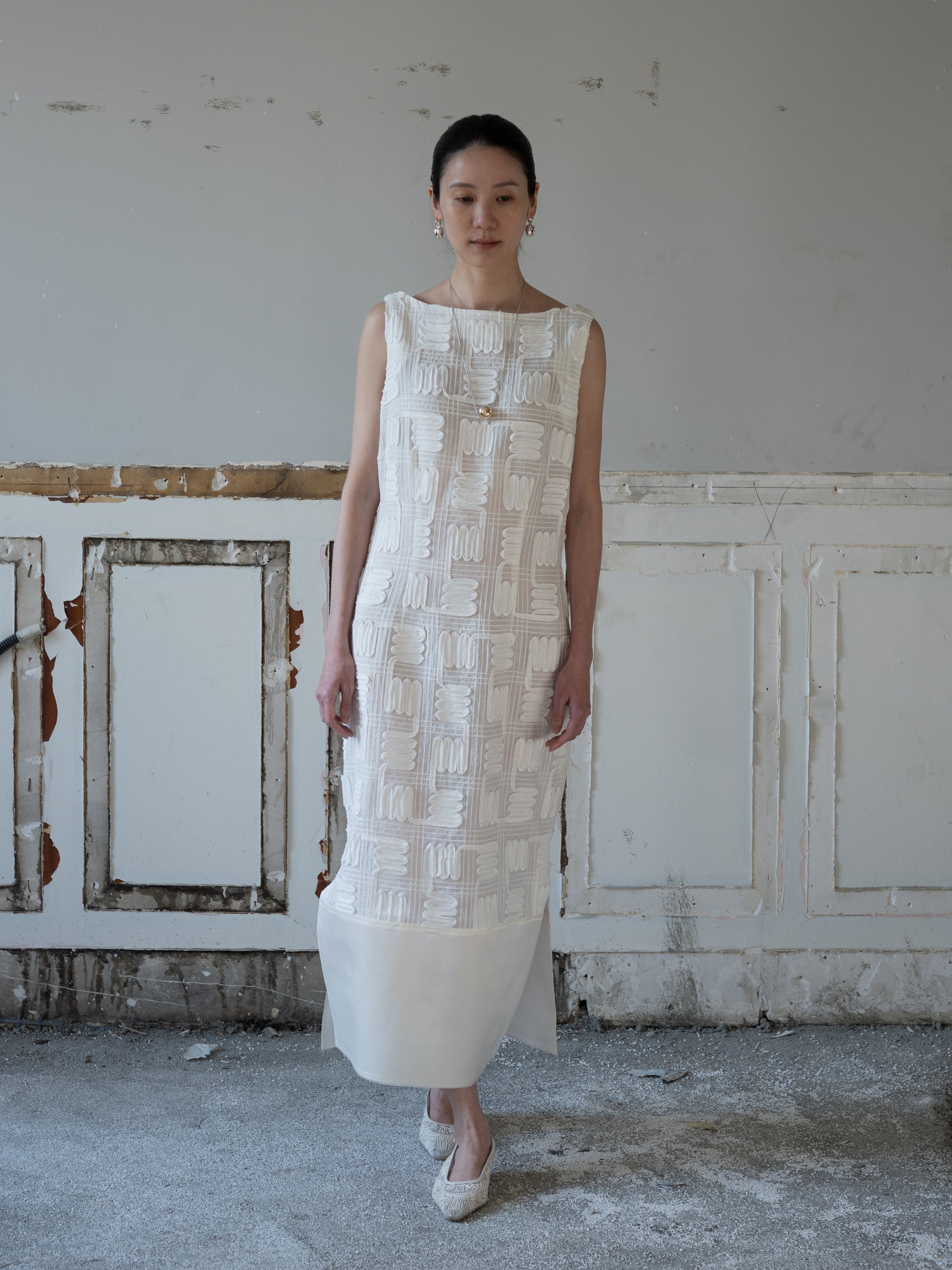 Dreya Ramie Dress・Ivory