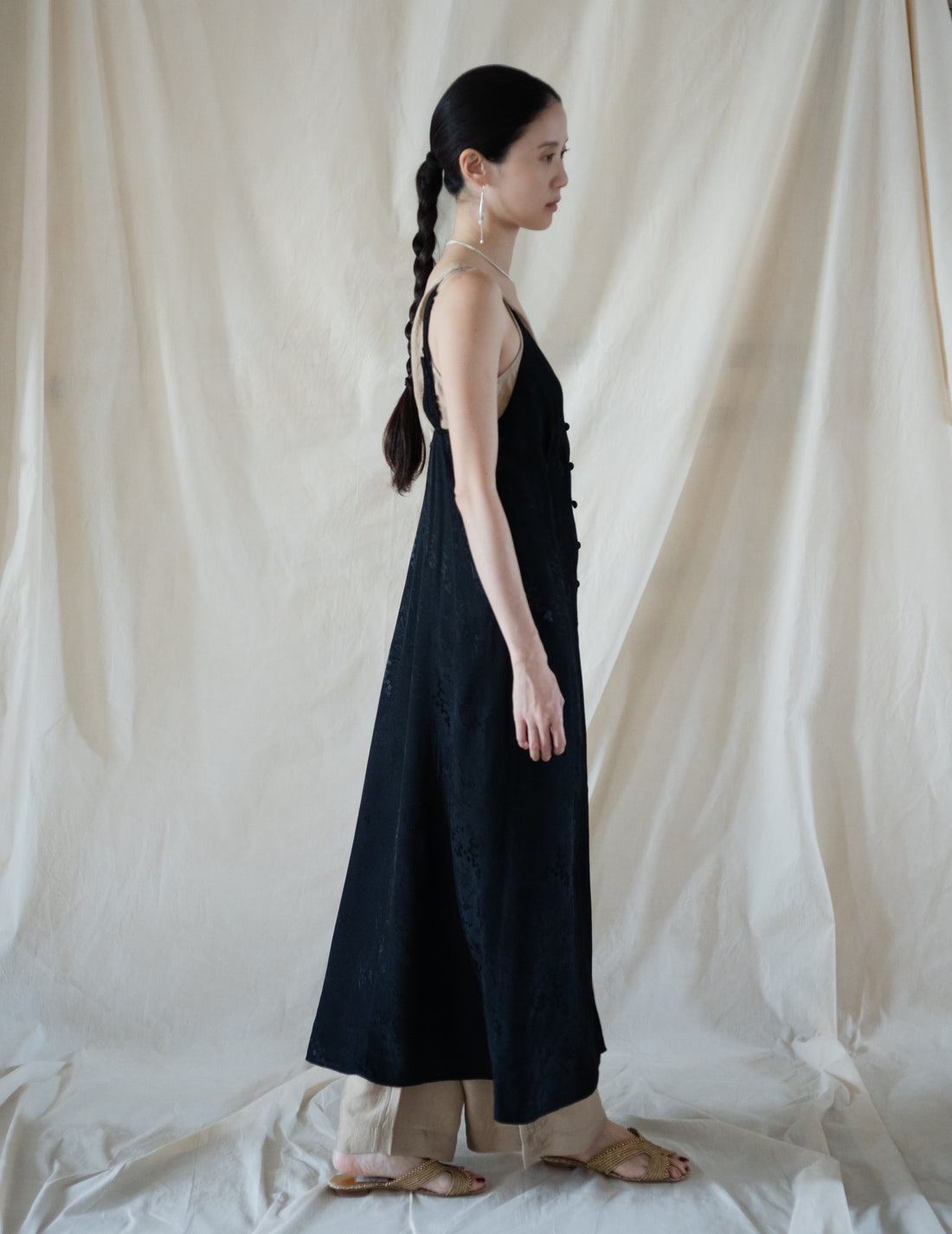Rubia & Neel | DAPHNE LONG SLIPDRESS・Gold