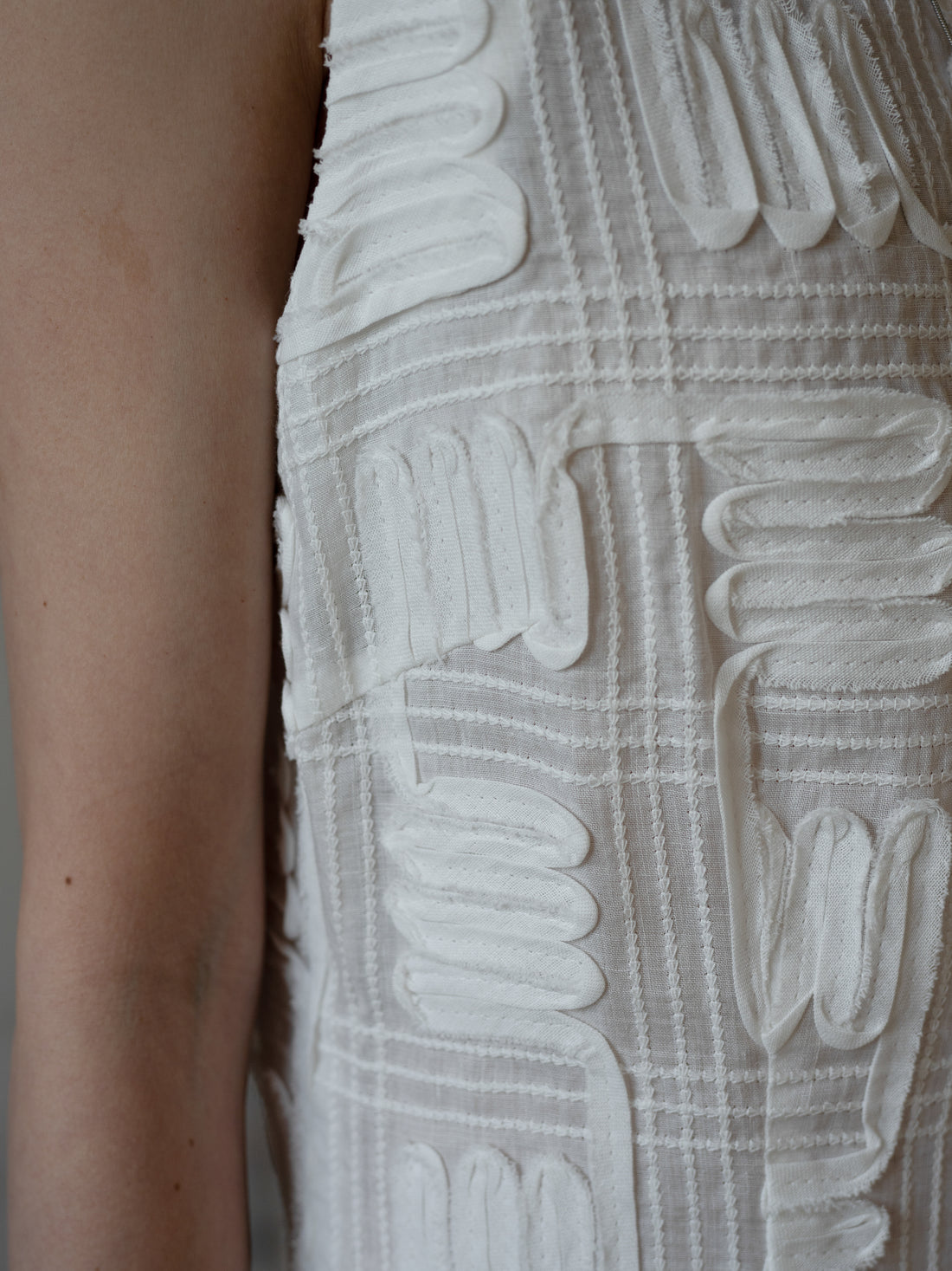 Dreya Ramie Dress・Ivory