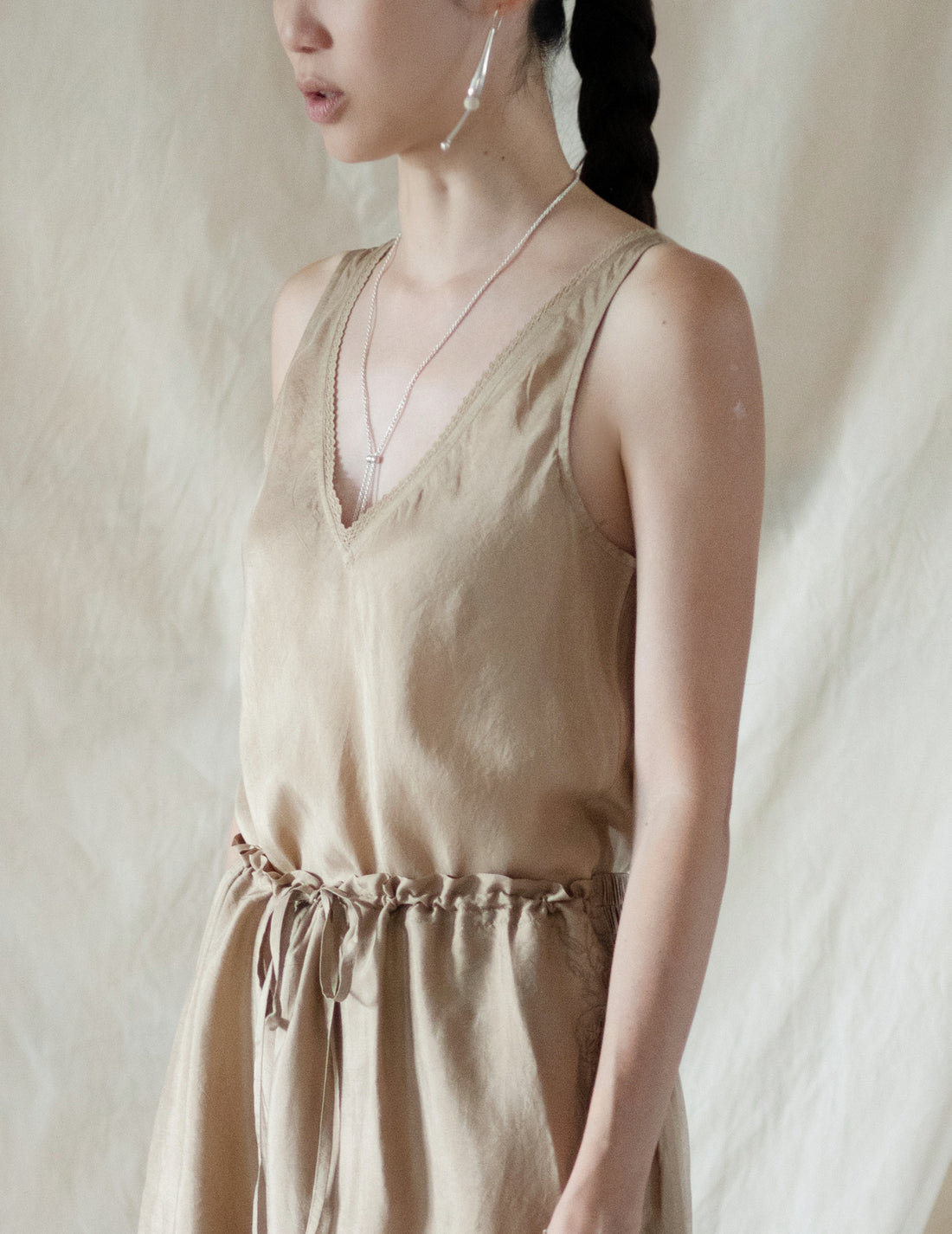 Rubia & Neel | DAPHNE LONG SLIPDRESS・Gold
