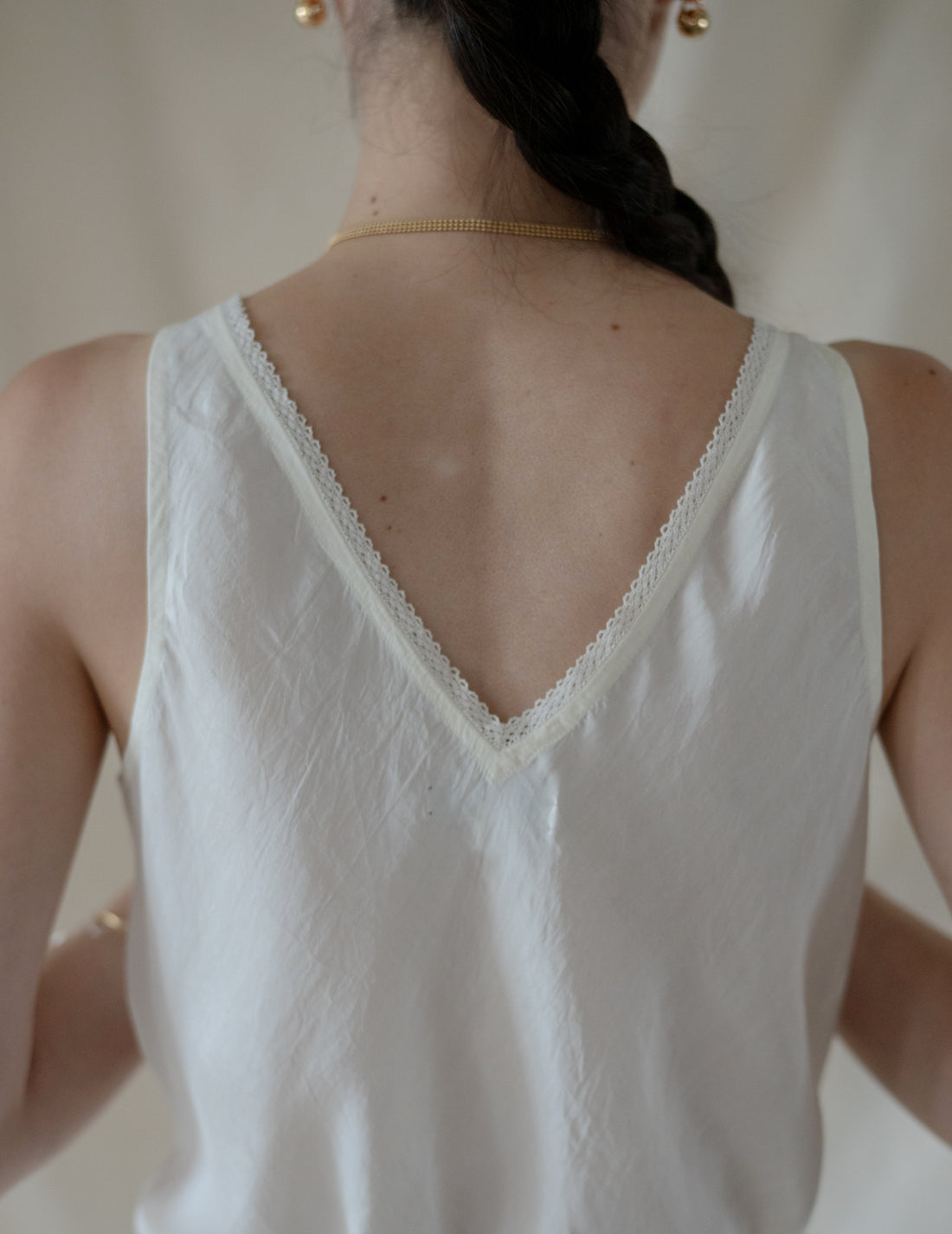 Rubia & Neel | DAPHNE LONG SLIPDRESS・White