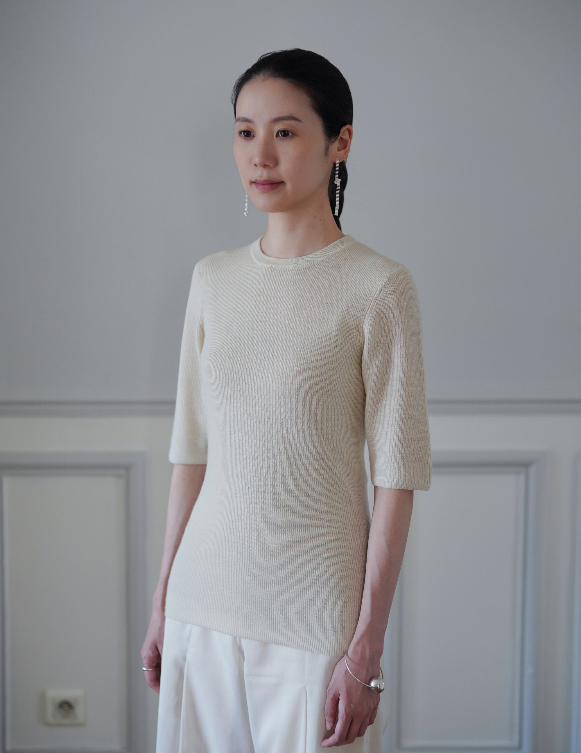 Kami Cashmere Top・Ivory
