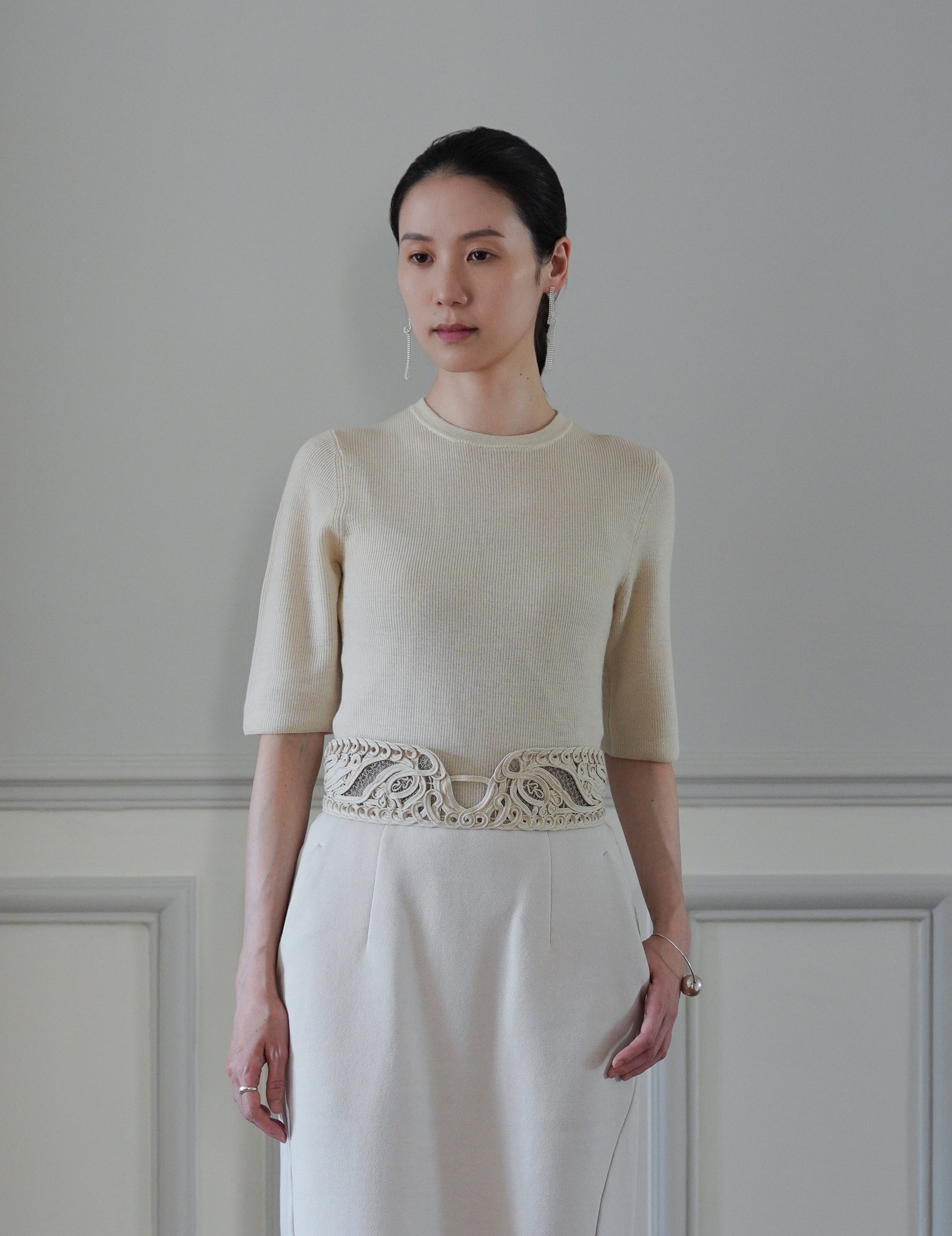 Kami Cashmere Top・Ivory