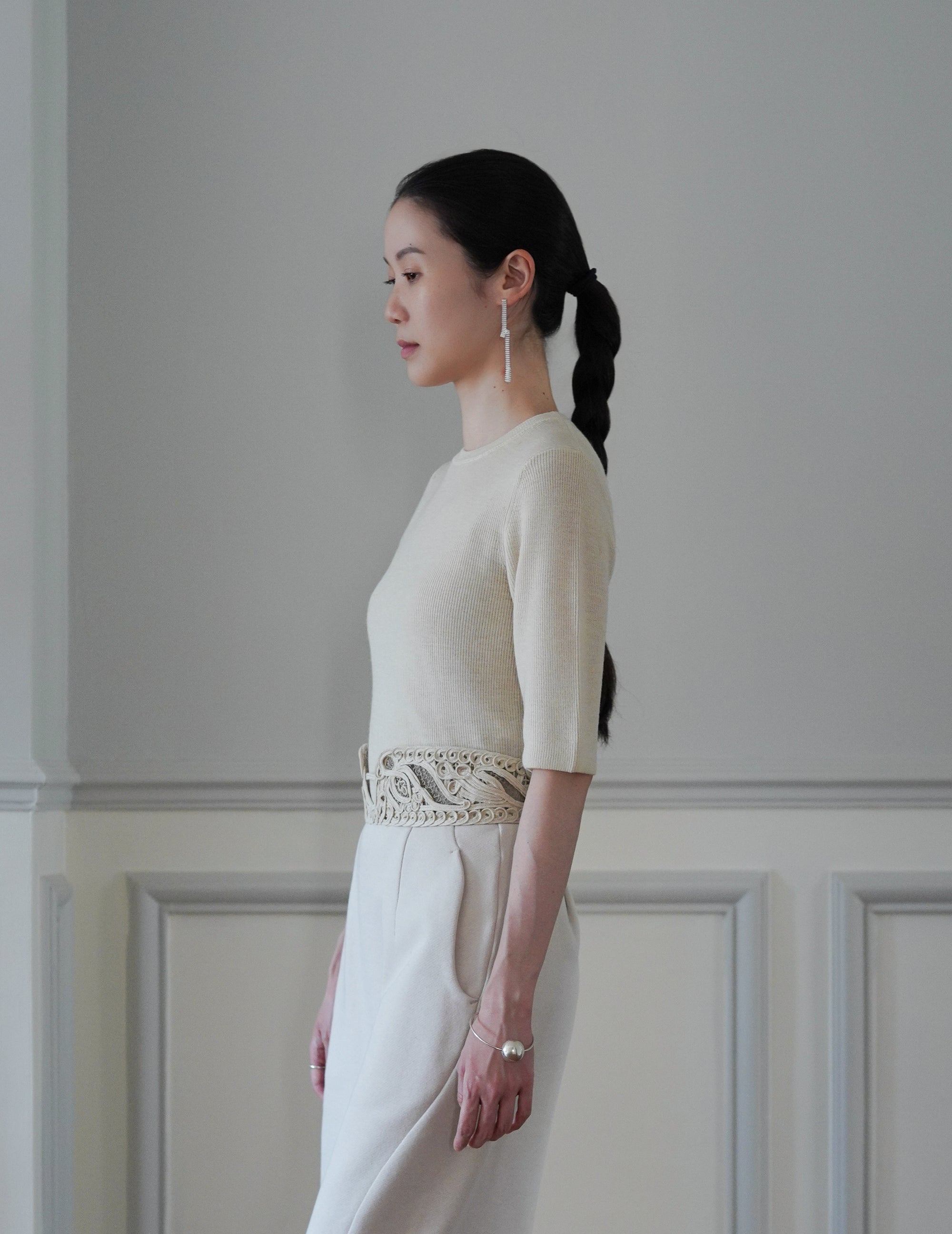 Kami Cashmere Top・Ivory