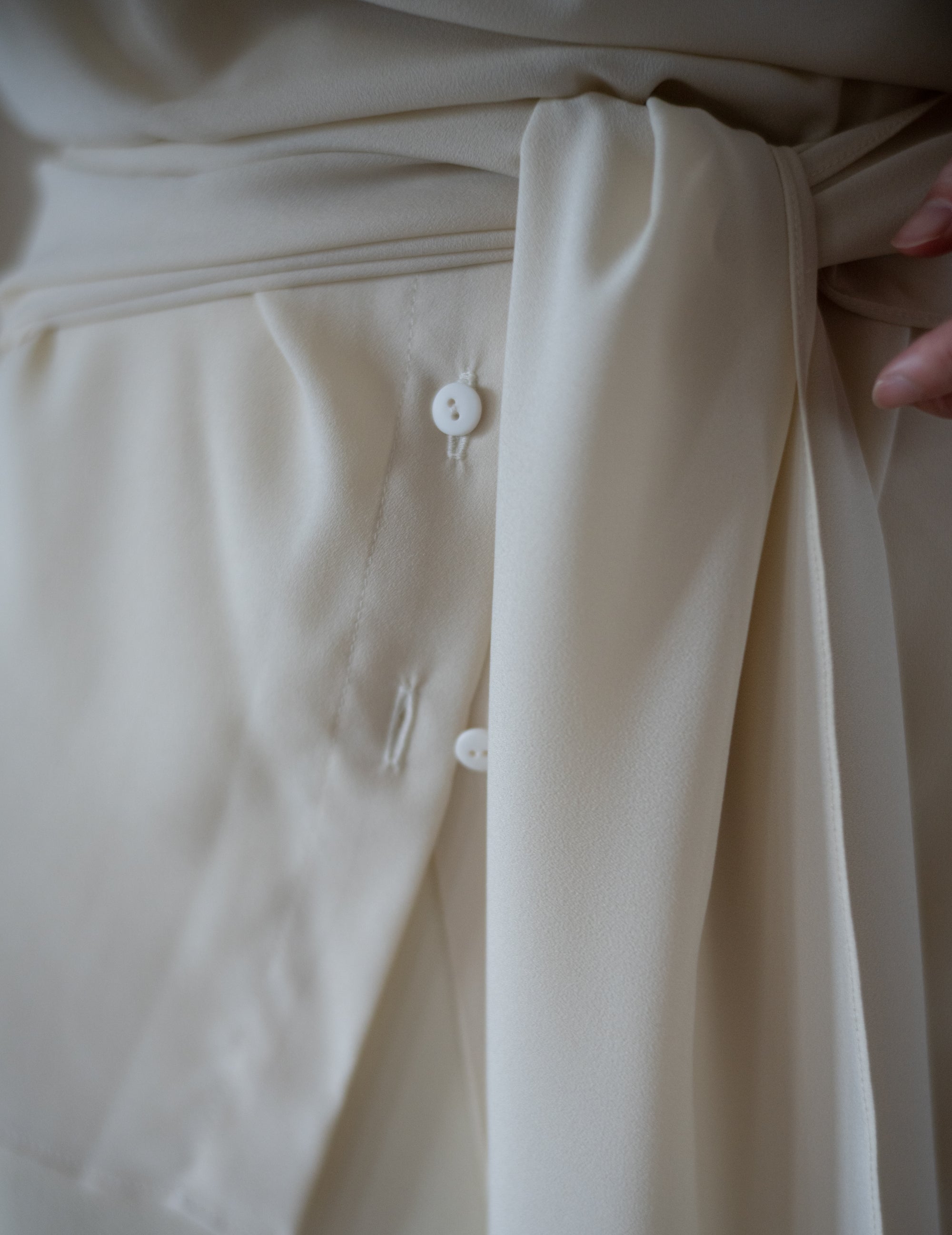 Belt Fringe Shirt・Ivory