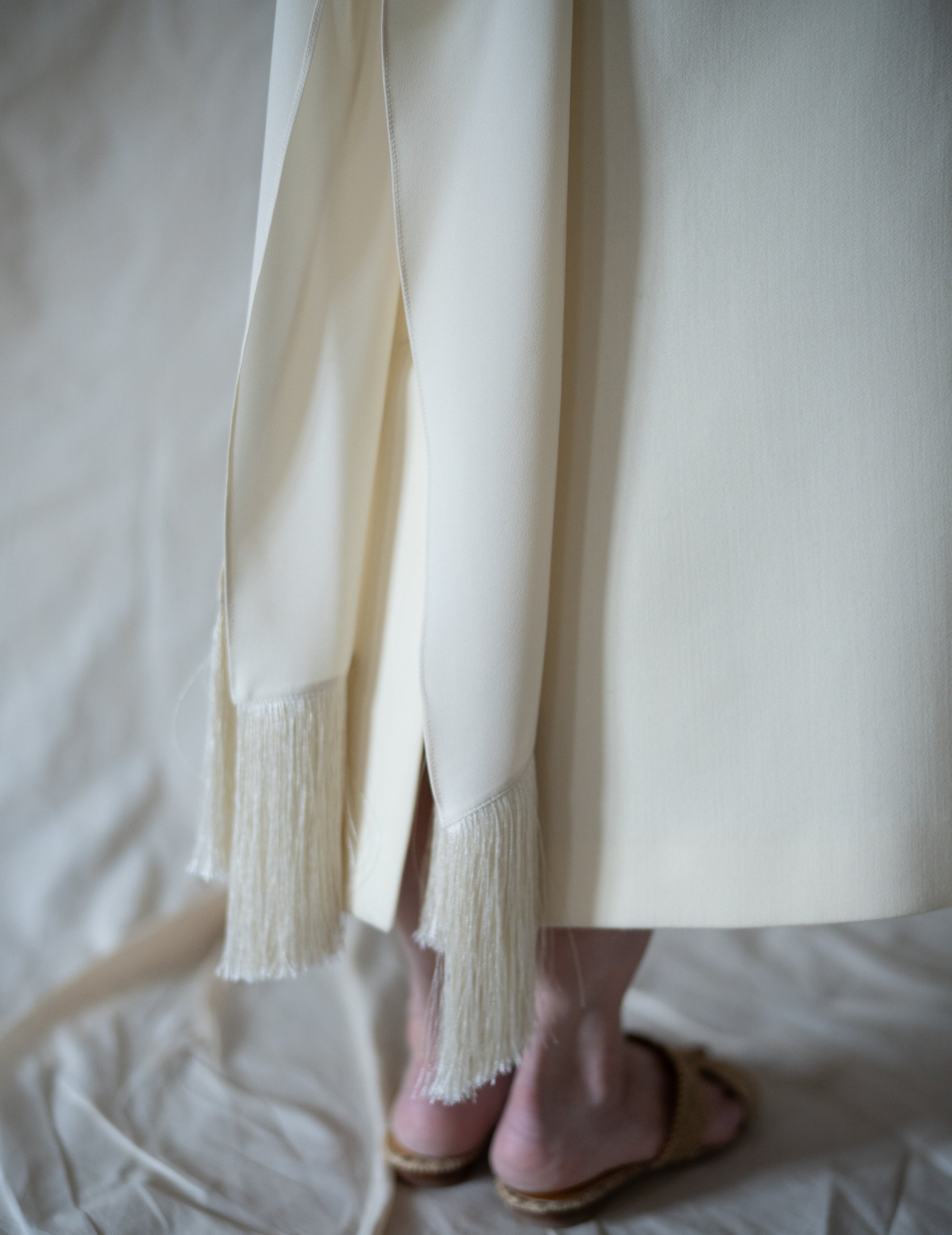 Belt Fringe Shirt・Ivory