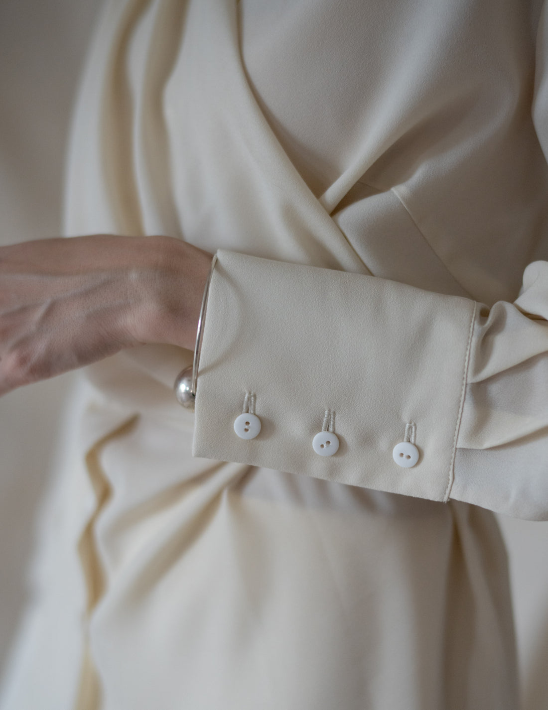 DELEGAN | Belt Fringe Shirt・Ivory