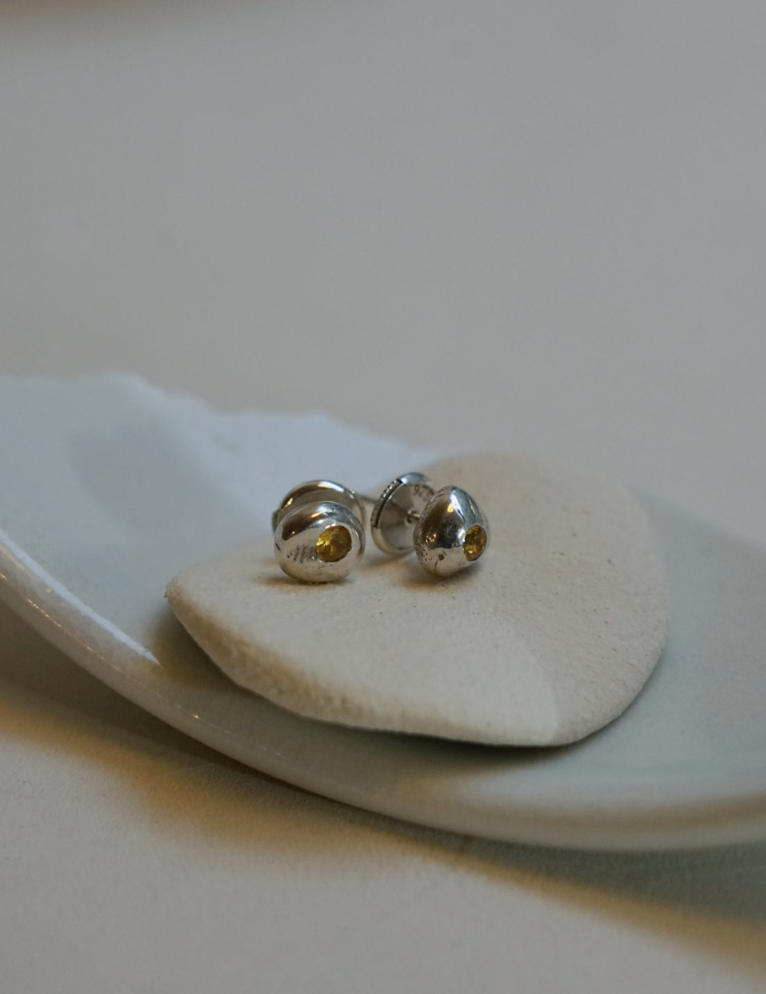 KATARZYNA CICHY | Peradam Yellow Sapphire Studs