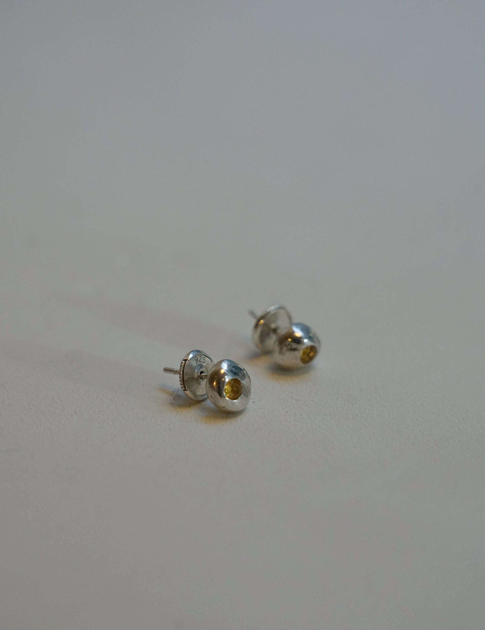 Peradam Yellow Sapphire Studs