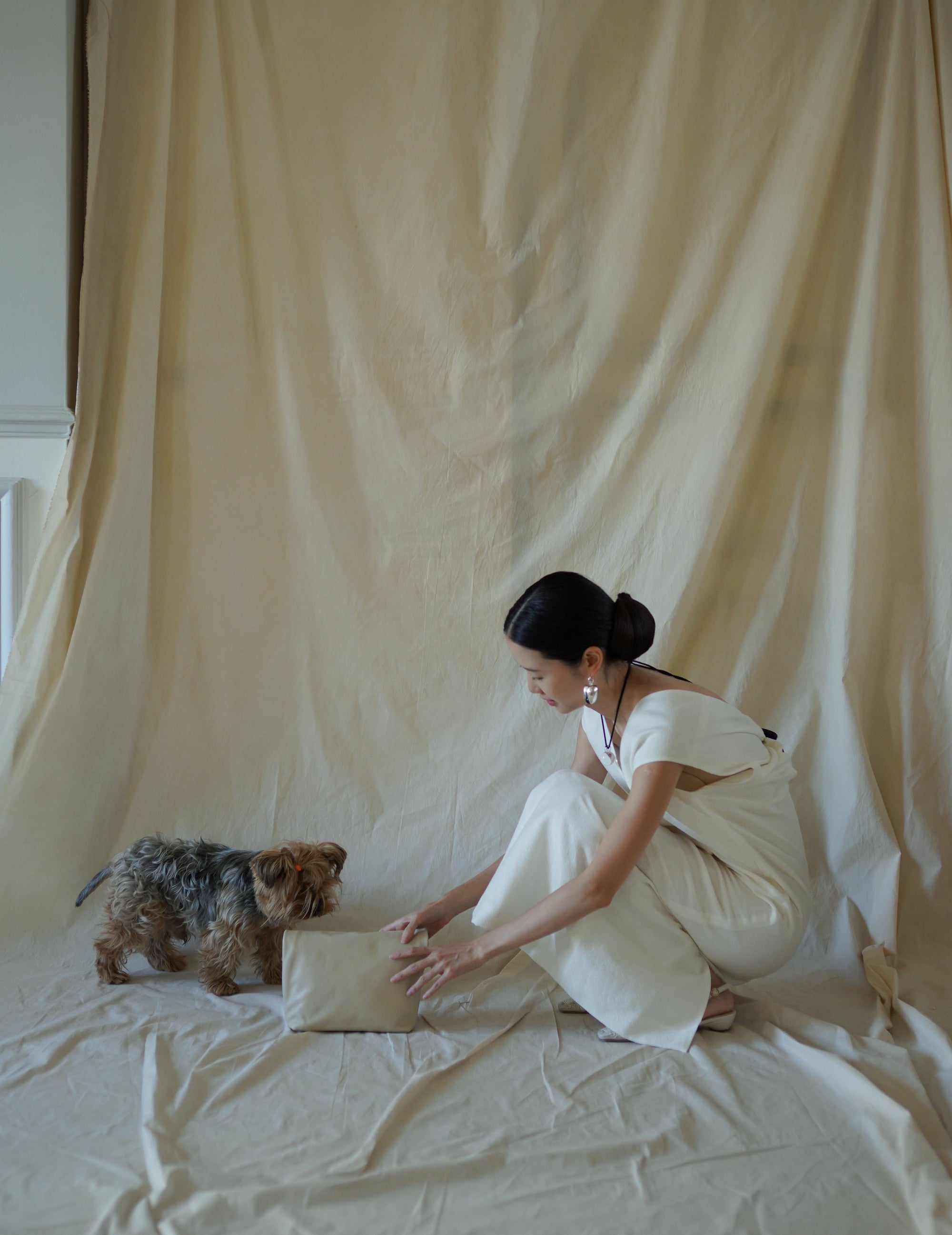 Delhi S Clutch・Ecru