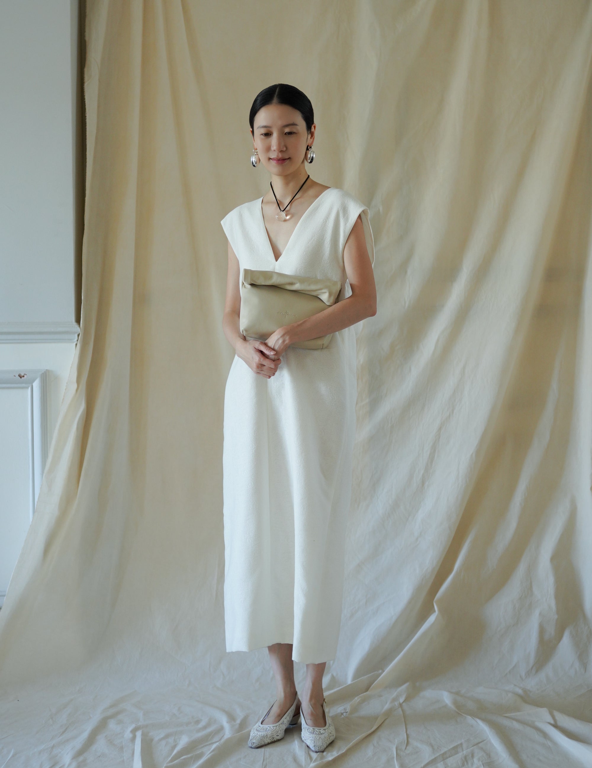 Delhi S Clutch・Ecru