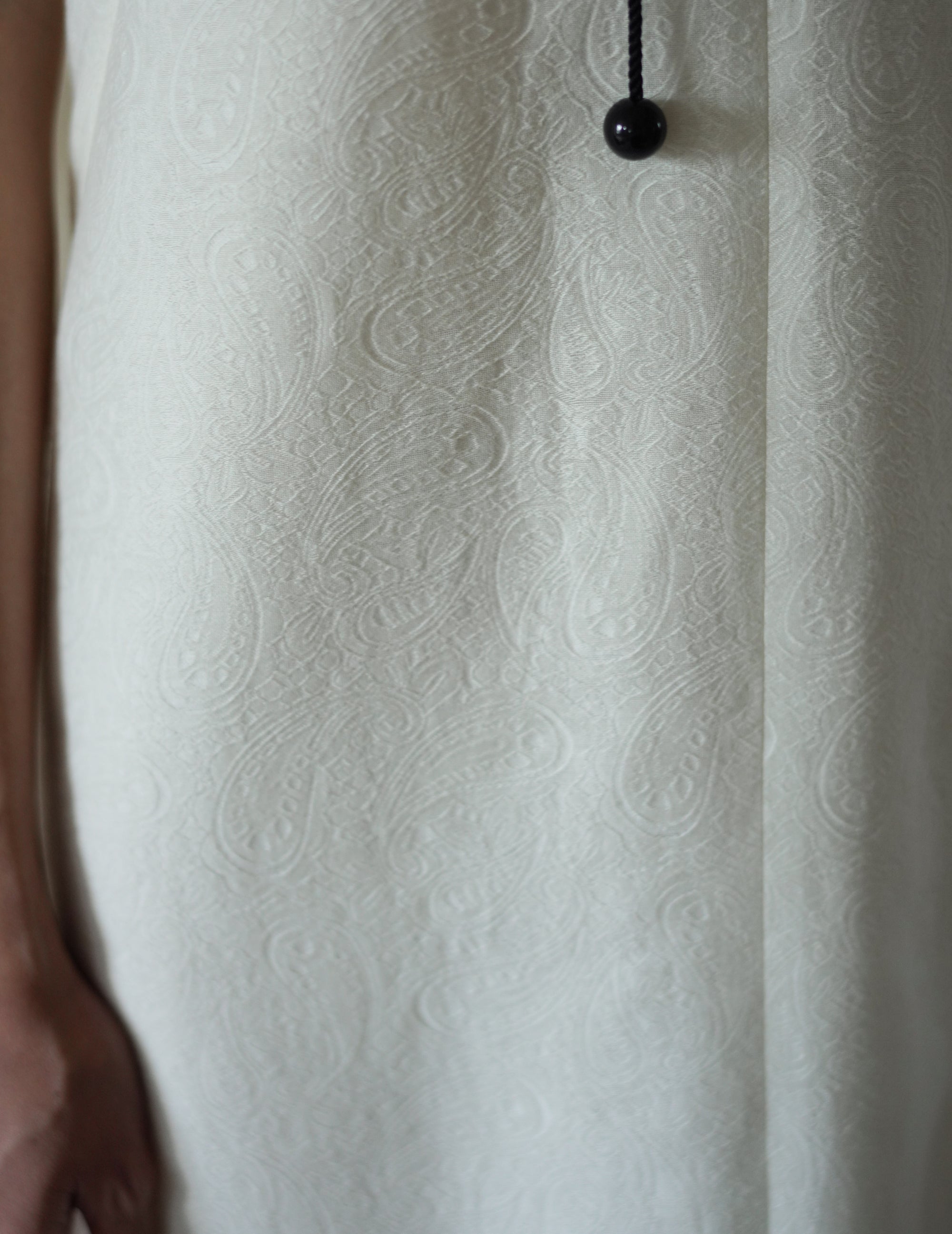 Cotton Nylon Jacquard Dress・Ecru