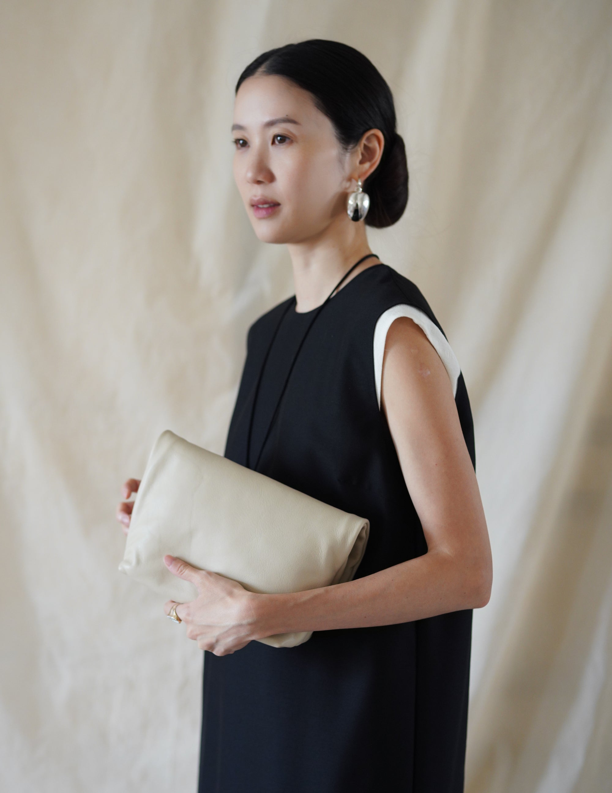 Delhi S Clutch・Ecru