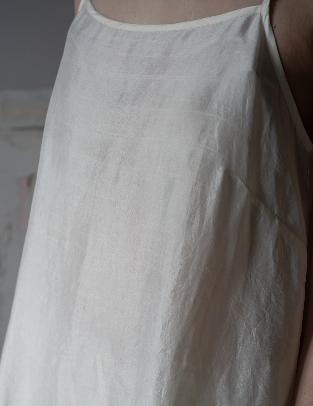 Pandora Silk Slip Dress・Ivory
