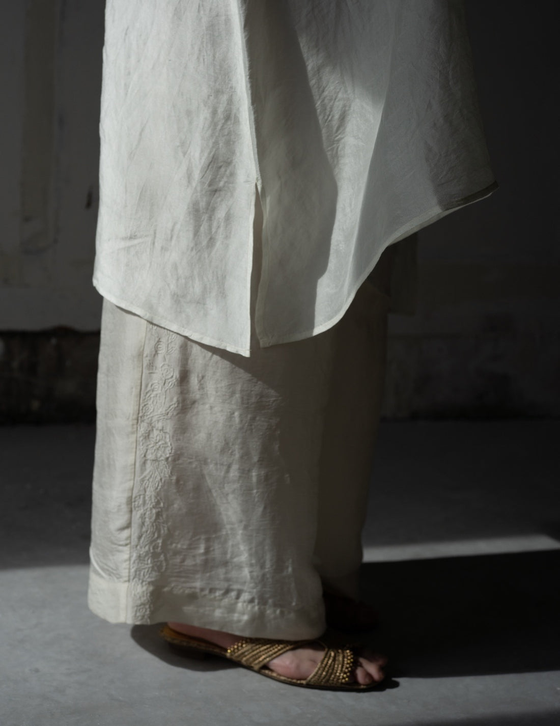 Pandora Silk Slip Dress・Ivory